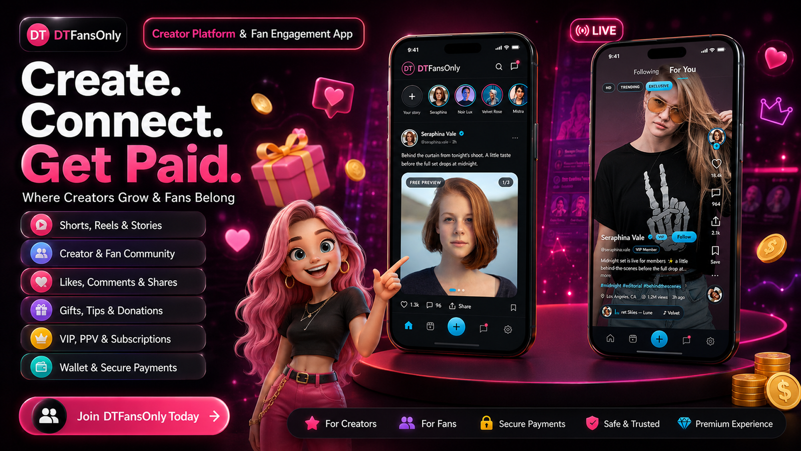 DTFansOnly - Paid Content Creators Flutter App - Android - iOS - Web - OnlyFans & Patreon Style App - 10