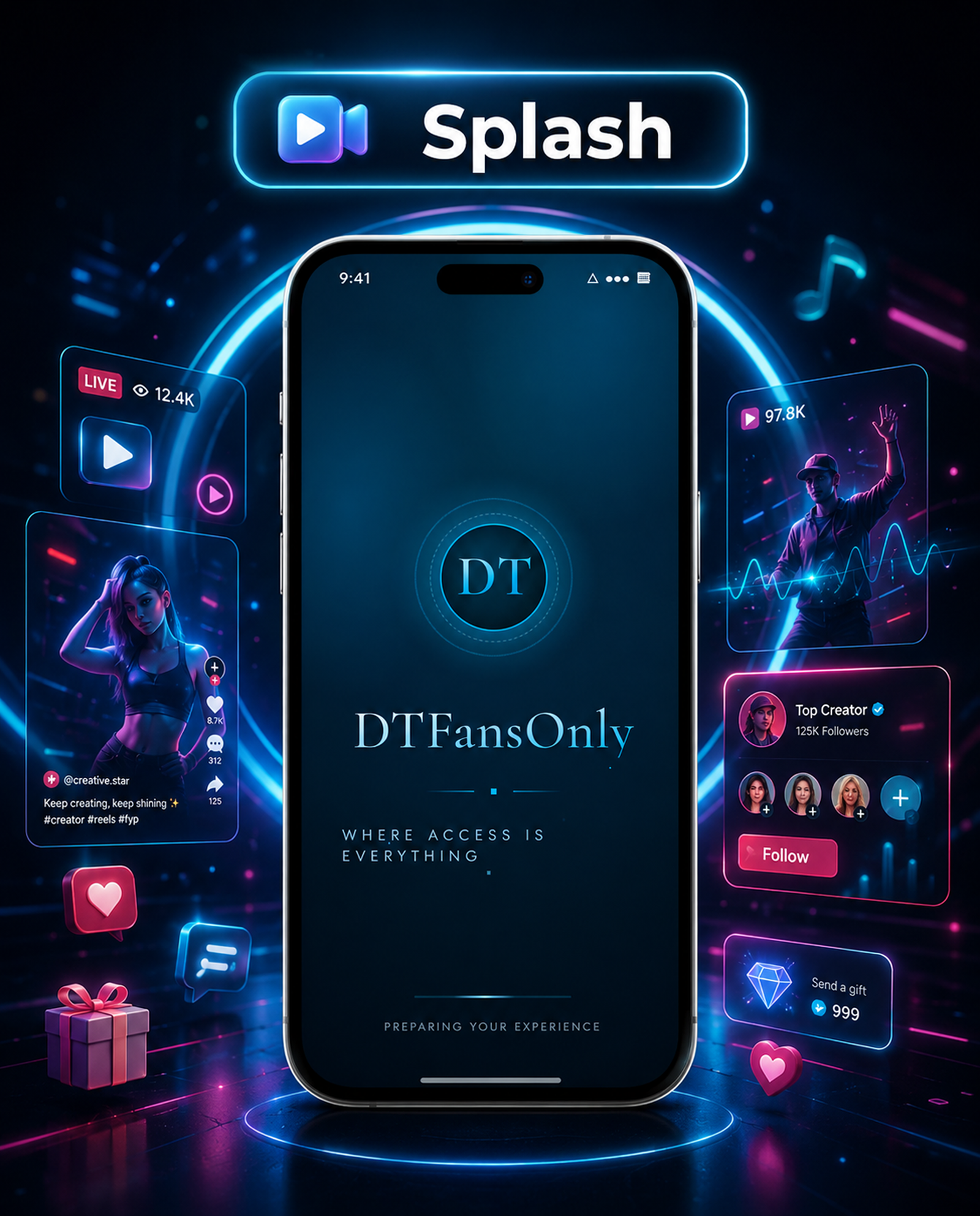 DTFansOnly - Paid Content Creators Flutter App - Android - iOS - Web - OnlyFans & Patreon Style App - 11