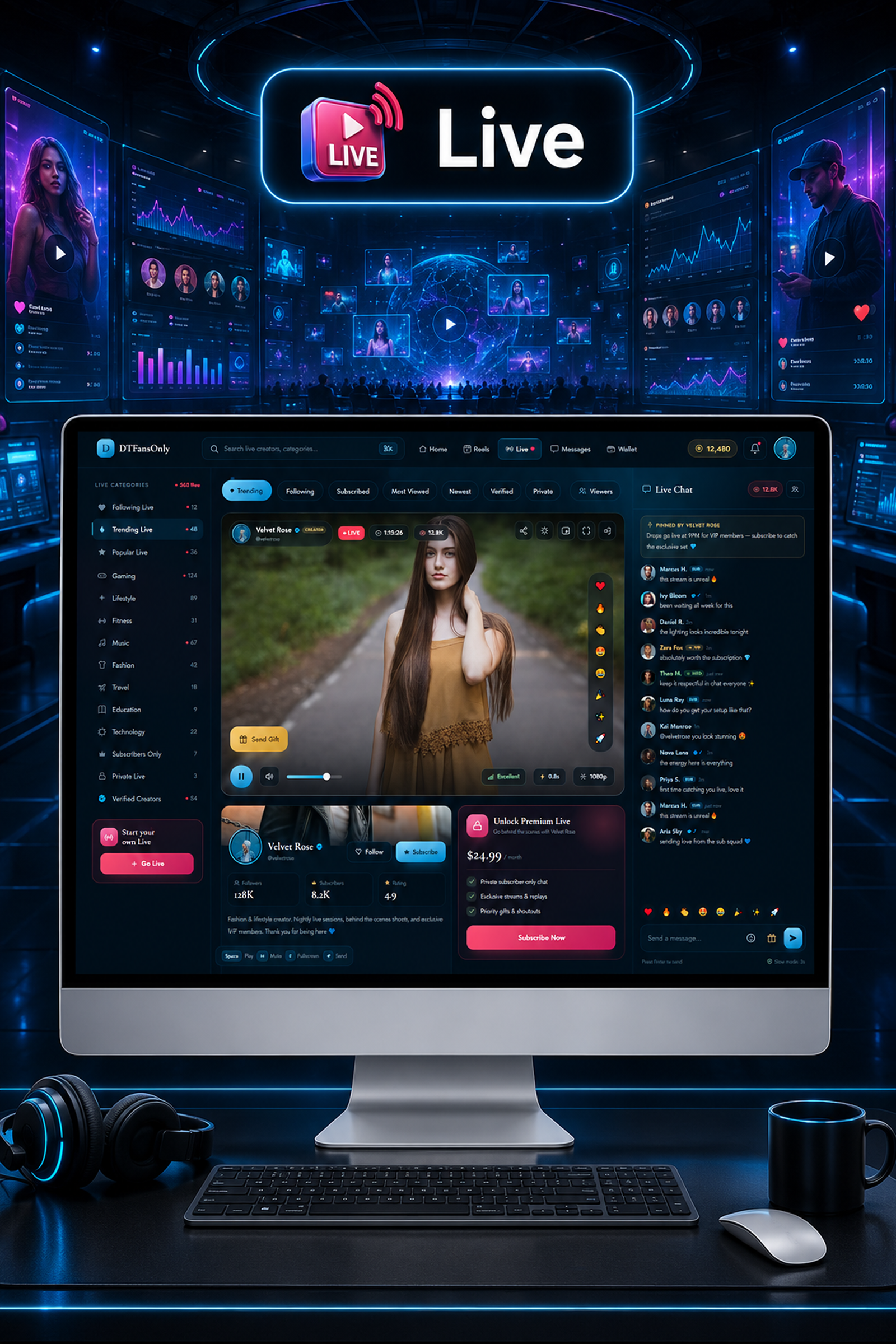 DTFansOnly - Paid Content Creators Flutter App - Android - iOS - Web - OnlyFans & Patreon Style App - 49