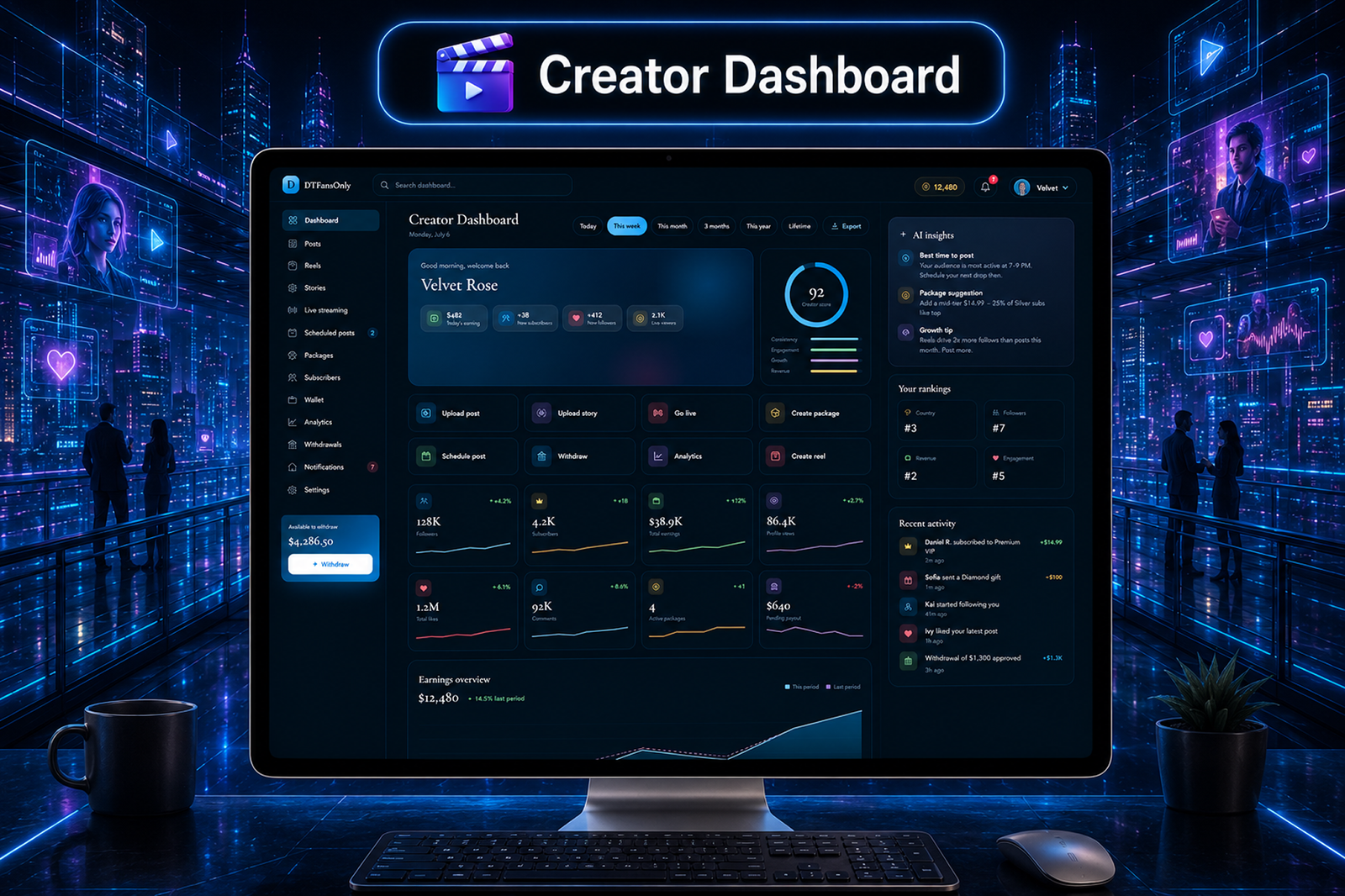 DTFansOnly - Paid Content Creators Flutter App - Android - iOS - Web - OnlyFans & Patreon Style App - 56