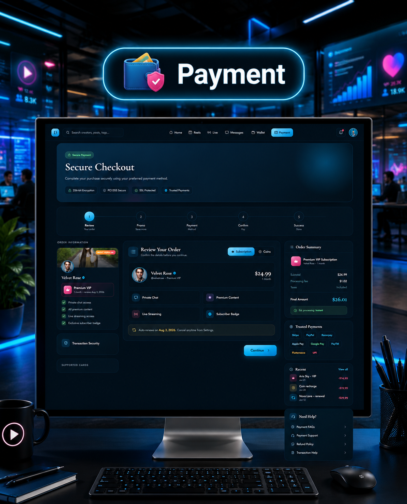 DTFansOnly - Paid Content Creators Flutter App - Android - iOS - Web - OnlyFans & Patreon Style App - 60