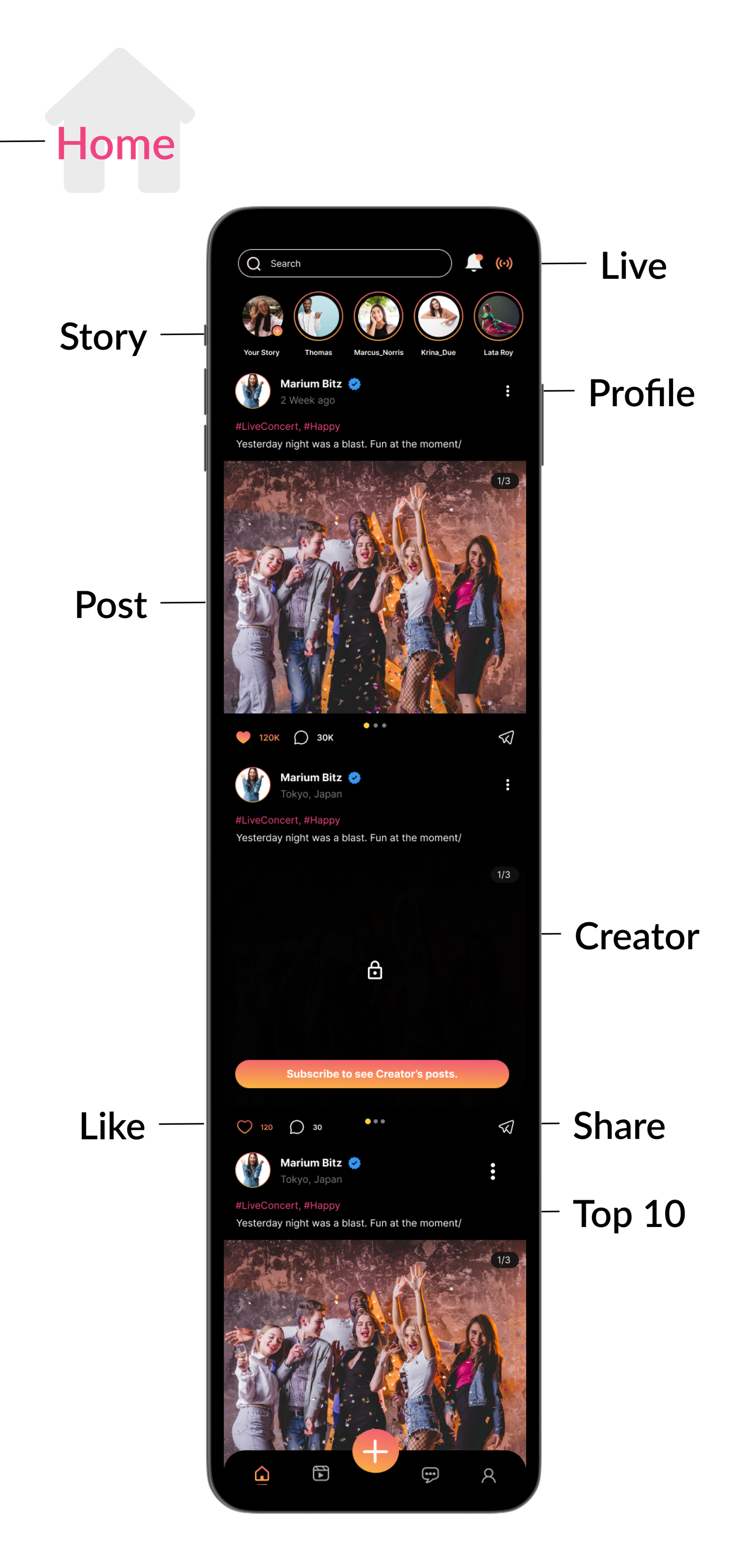 DTFansOnly - Paid Content Creators Flutter App - Android - iOS - admin panel - patreon - onlyfans - 15