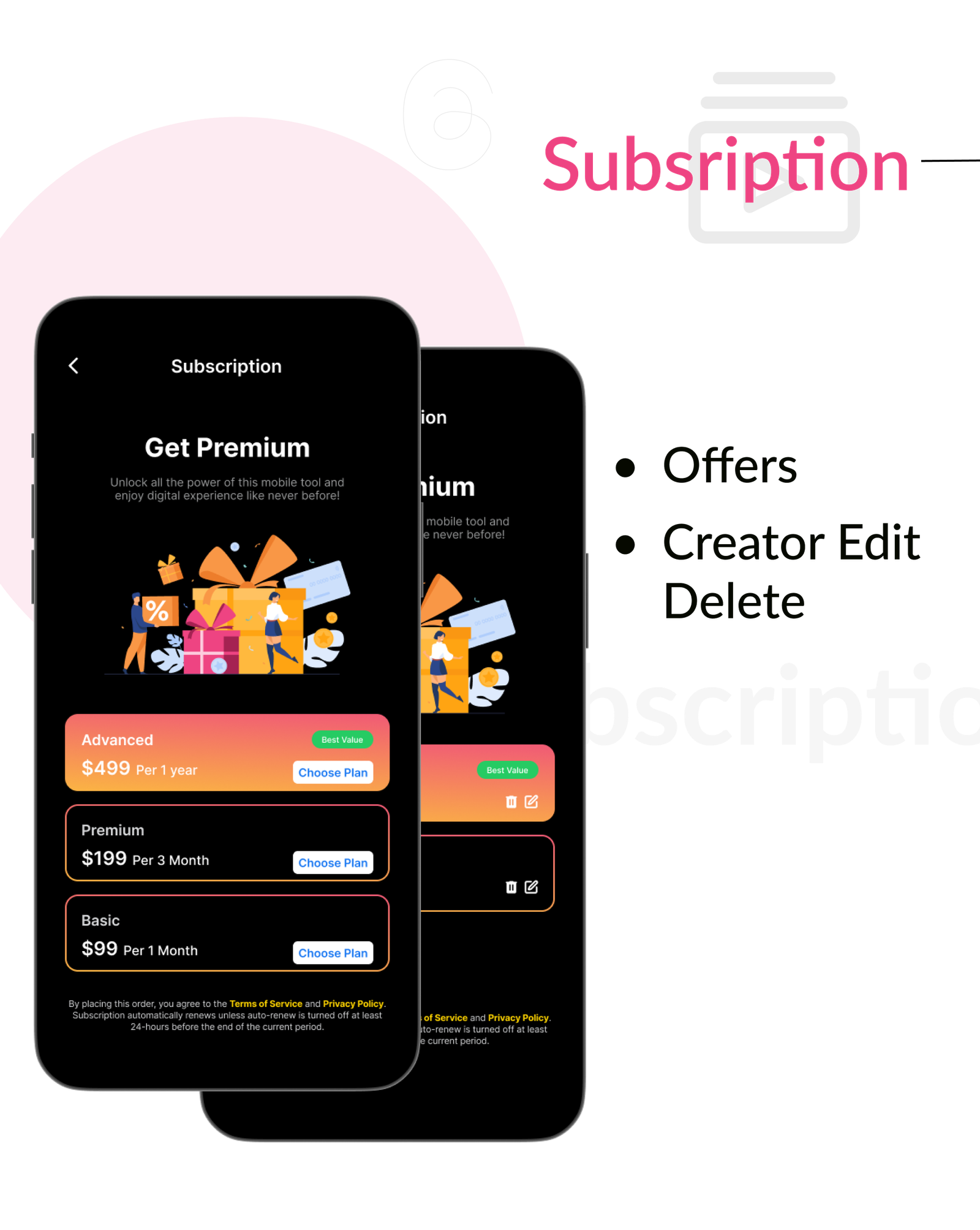 DTFansOnly - Paid Content Creators Flutter App - Android - iOS - admin panel - patreon - onlyfans - 18