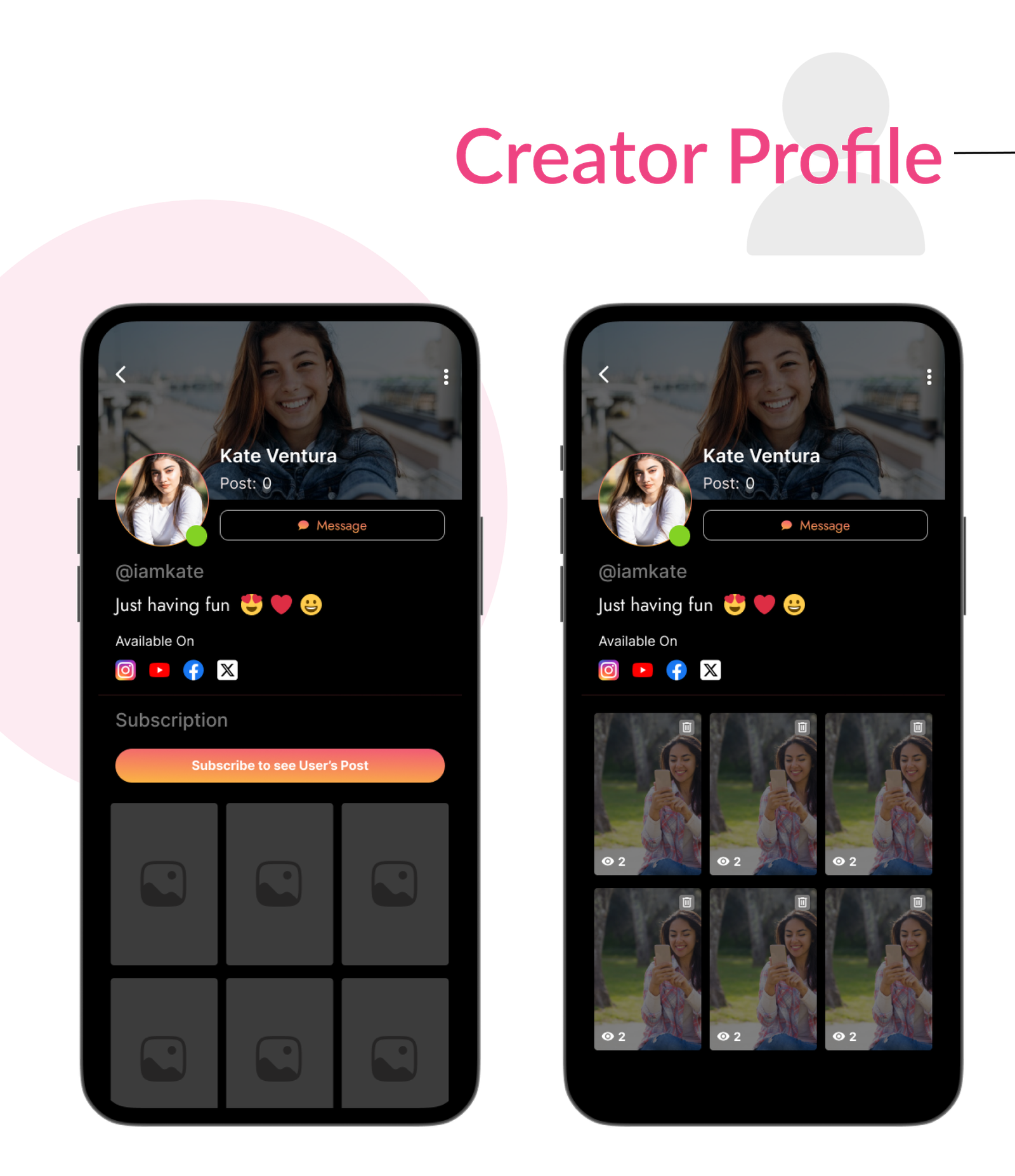 DTFansOnly - Paid Content Creators Flutter App - Android - iOS - admin panel - patreon - onlyfans - 20
