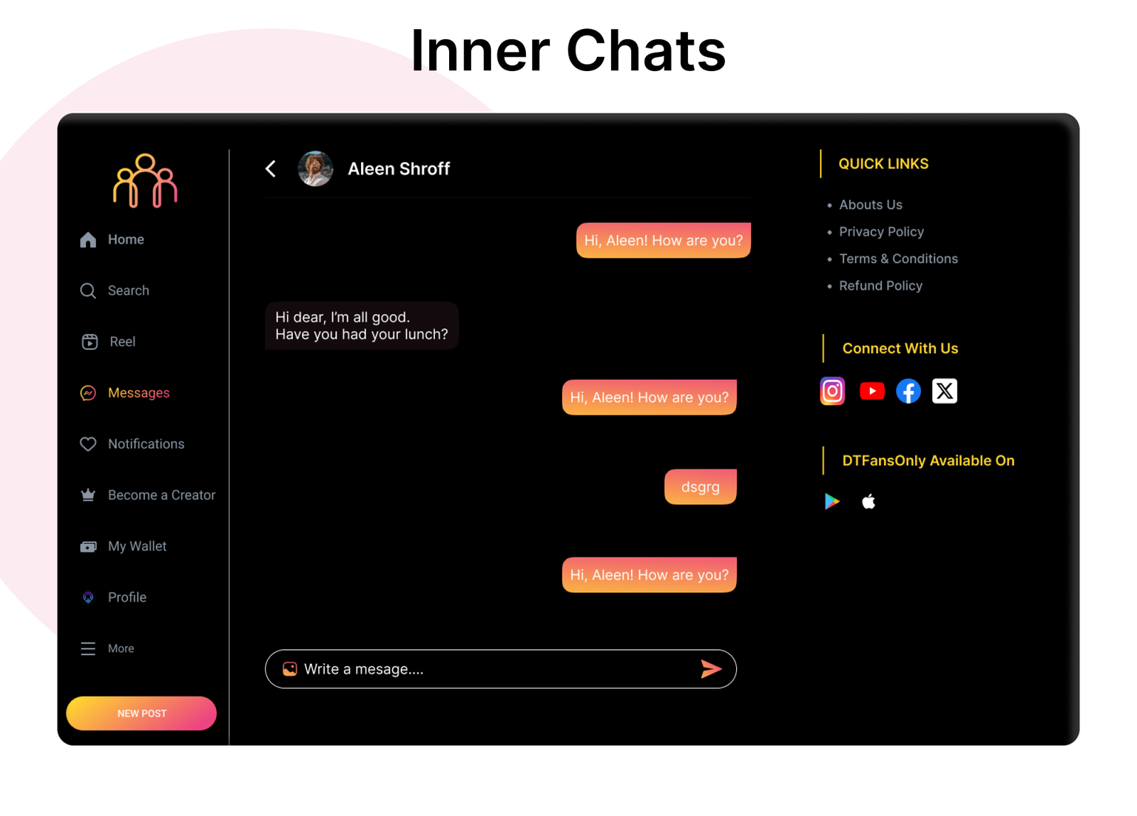 DTFansOnly - Paid Content Creators Flutter App - Android - iOS - admin panel - patreon - onlyfans - 40