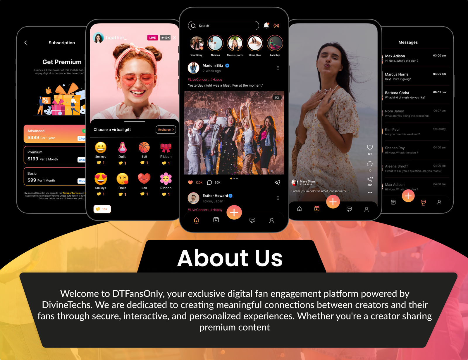DTFansOnly - Paid Content Creators Flutter App - Android - iOS - Web - OnlyFans & Patreon Style App - 11