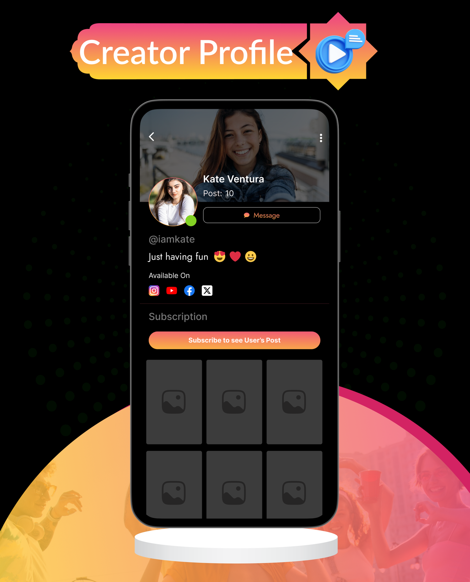 DTFansOnly - Paid Content Creators Flutter App - Android - iOS - Web - OnlyFans & Patreon Style App - 19