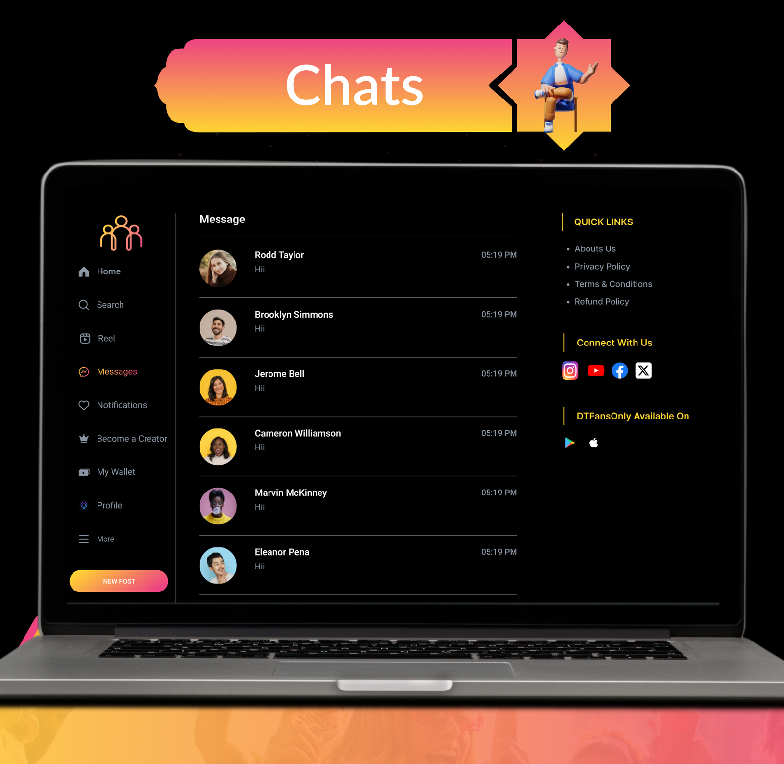 DTFansOnly - Paid Content Creators Flutter App - Android - iOS - Web - OnlyFans & Patreon Style App - 37