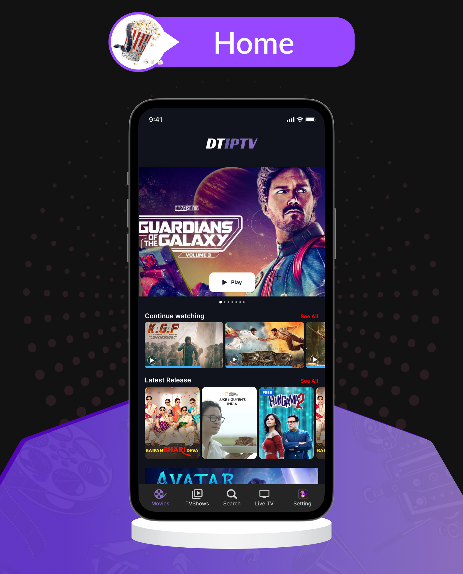 DTIPTV - Ultimate IPTV Flutter App for Android & iOS