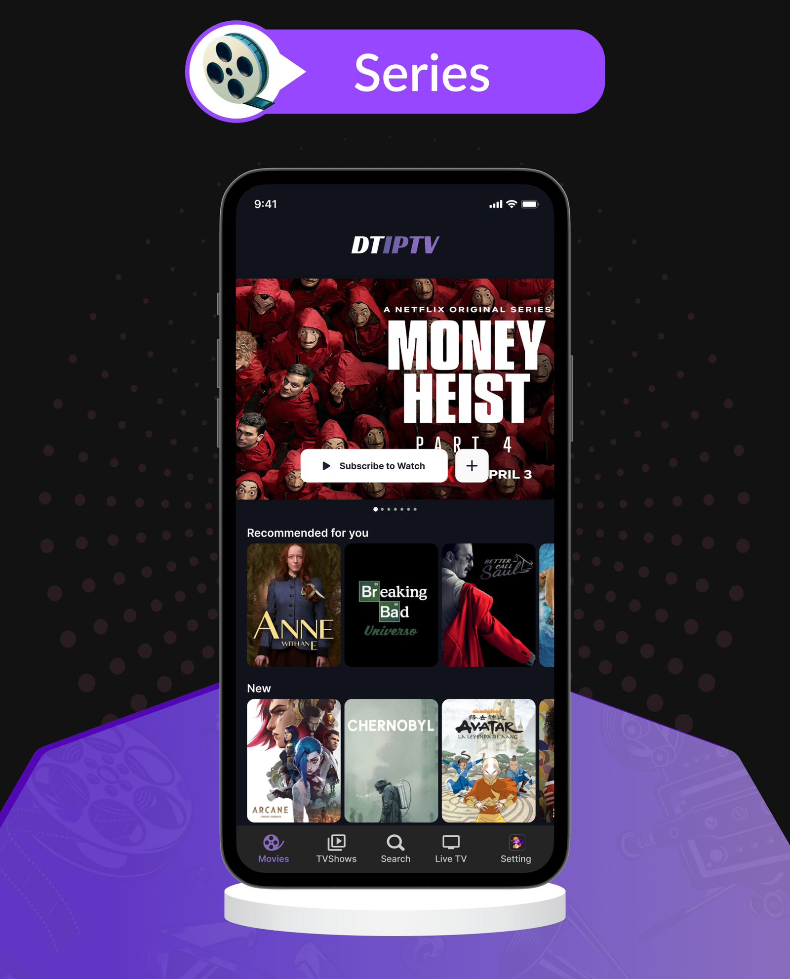 DTIPTV - Ultimate IPTV Flutter App for Android & iOS