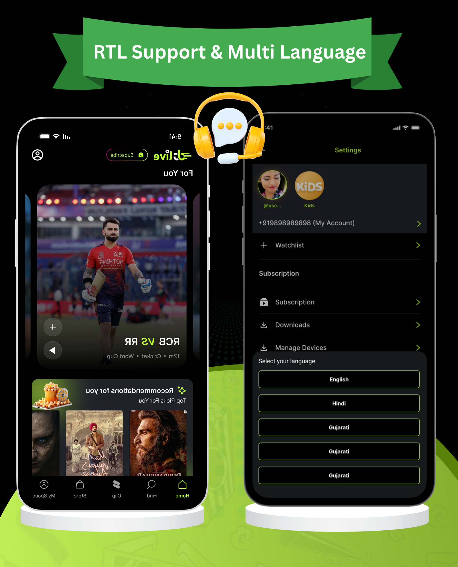 DTLive: Movie, TV Show, OTT, Live TV, Streaming Flutter App (Android, iOS, Web) with Admin Panel - 42