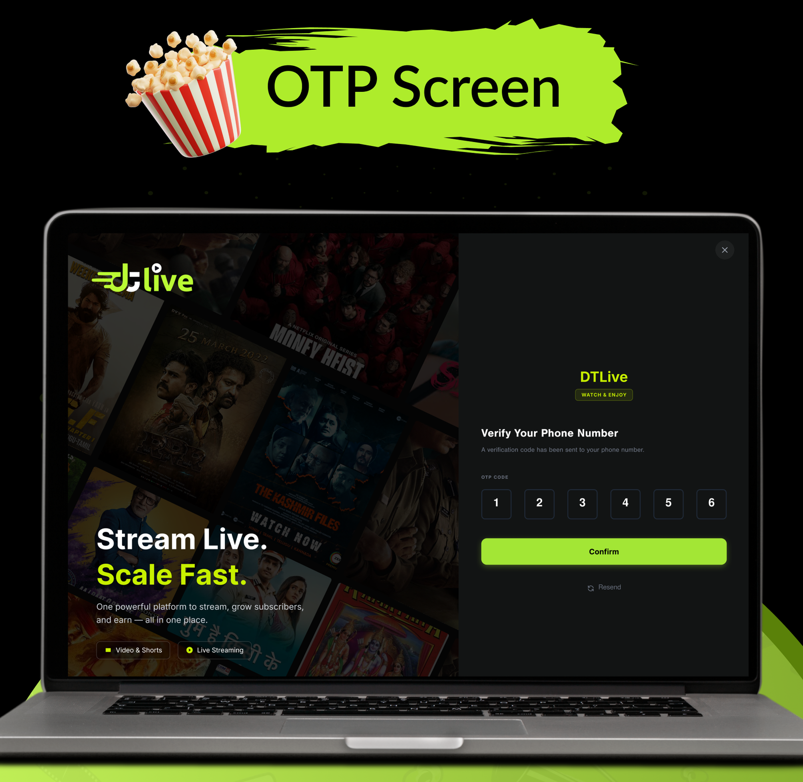 DTLive: Movie, TV Show, OTT, Live TV, Streaming Flutter App (Android, iOS, Web) with Admin Panel - 46