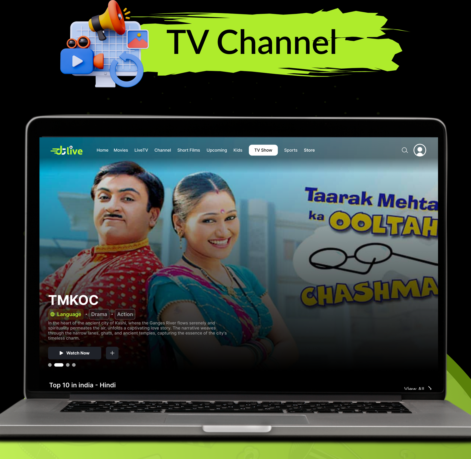 DTLive: Movie, TV Show, OTT, Live TV, Streaming Flutter App (Android, iOS, Web) with Admin Panel - 52