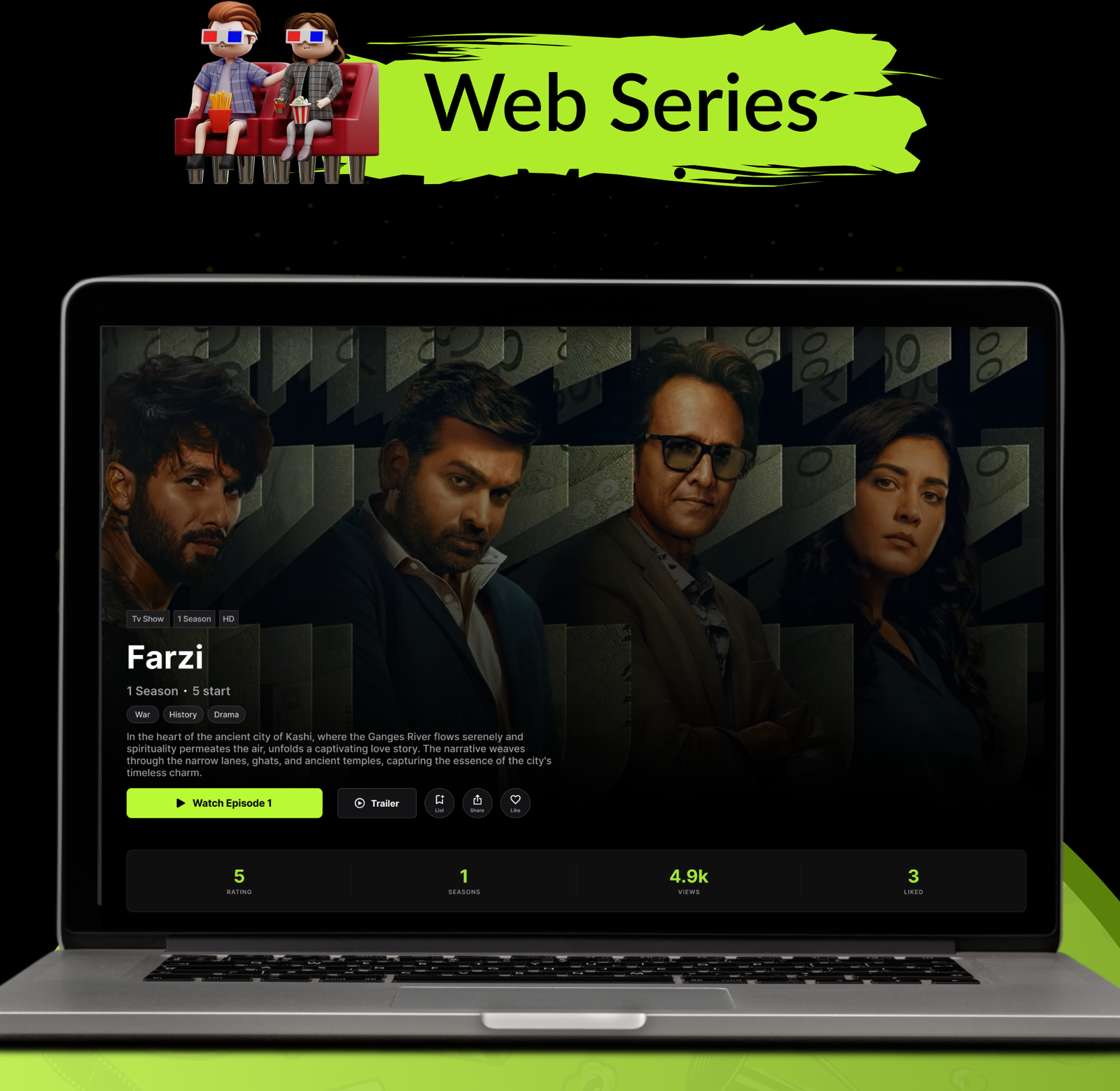 DTLive: Movie, TV Show, OTT, Live TV, Streaming Flutter App (Android, iOS, Web) with Admin Panel - 53