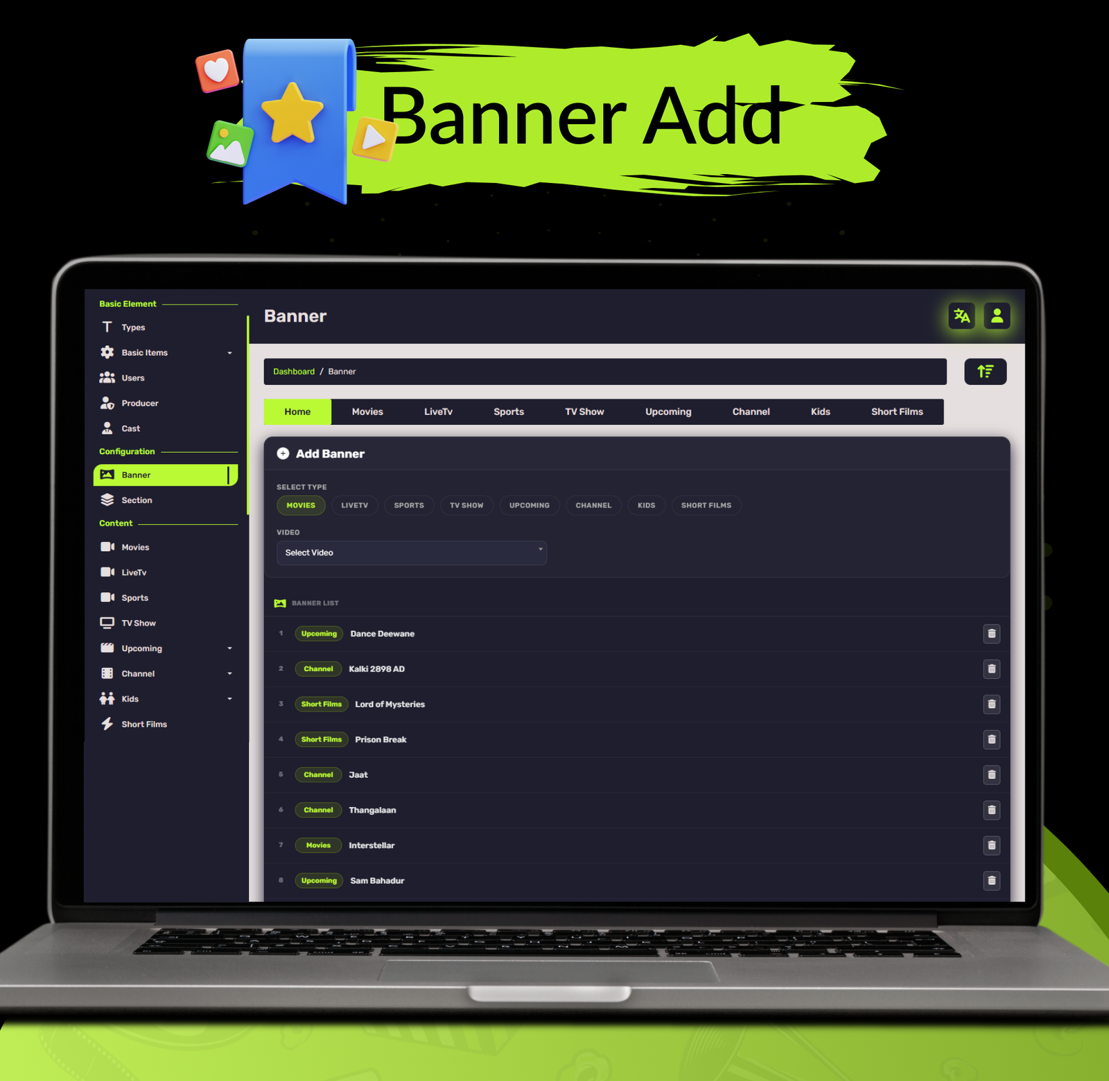 DTLive: Movie, TV Show, OTT, Live TV, Streaming Flutter App (Android, iOS, Web) with Admin Panel - 75