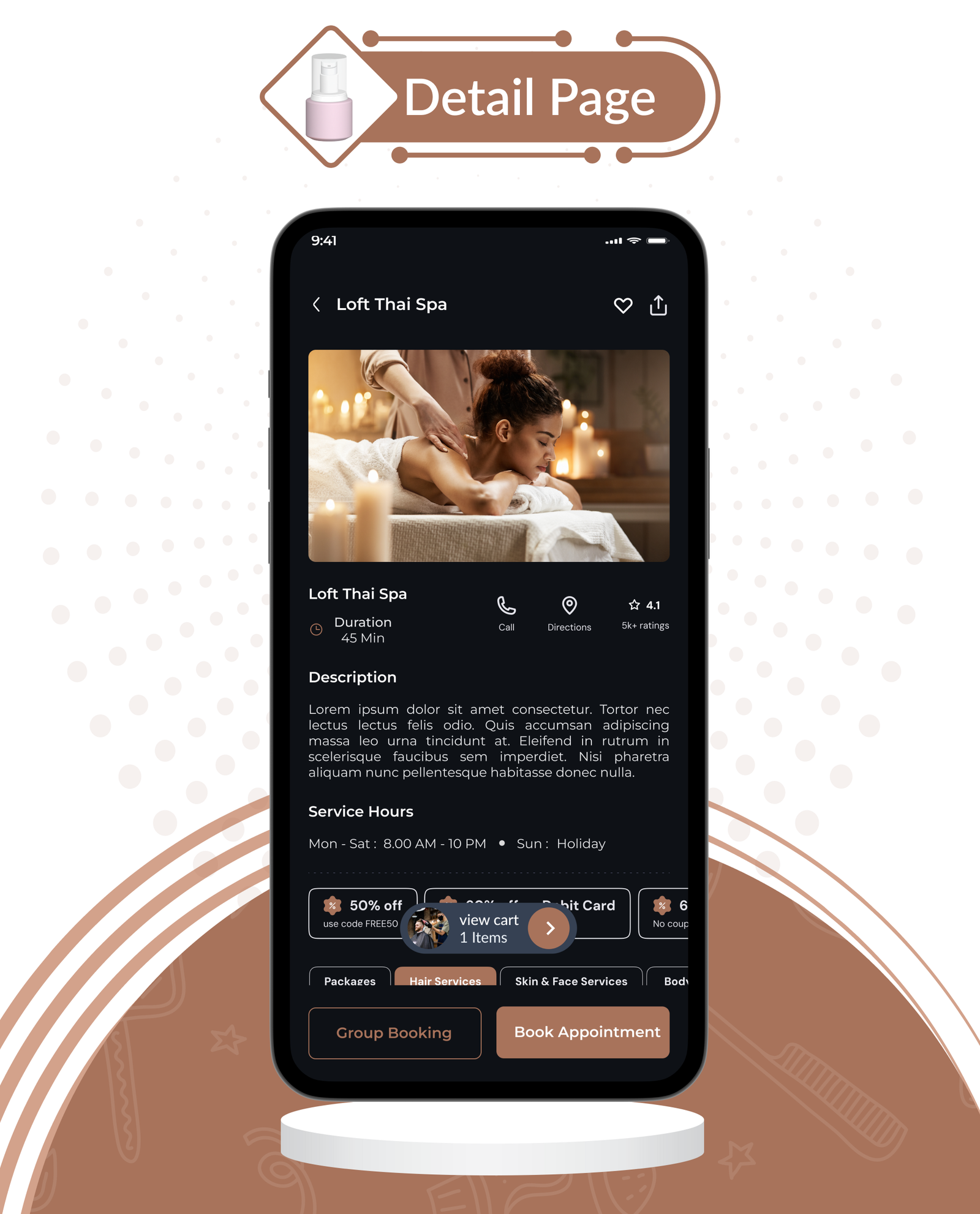 DTSalon - Salon Booking App for Android & iOS with Admin Panel (Hair, Beauty, Skin & Spa Services)
