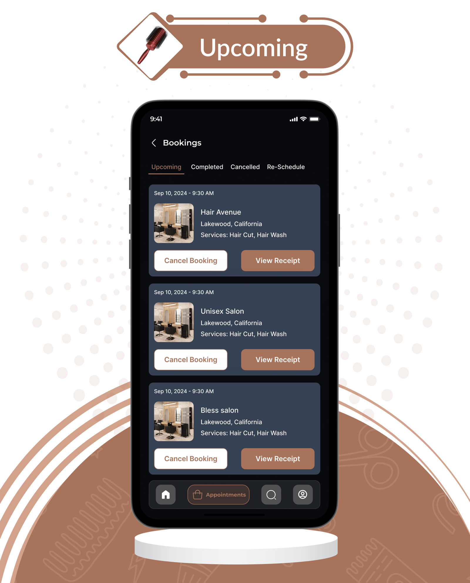 DTSalon - Salon Booking App for Android & iOS with Admin Panel (Hair, Beauty, Skin & Spa Services)