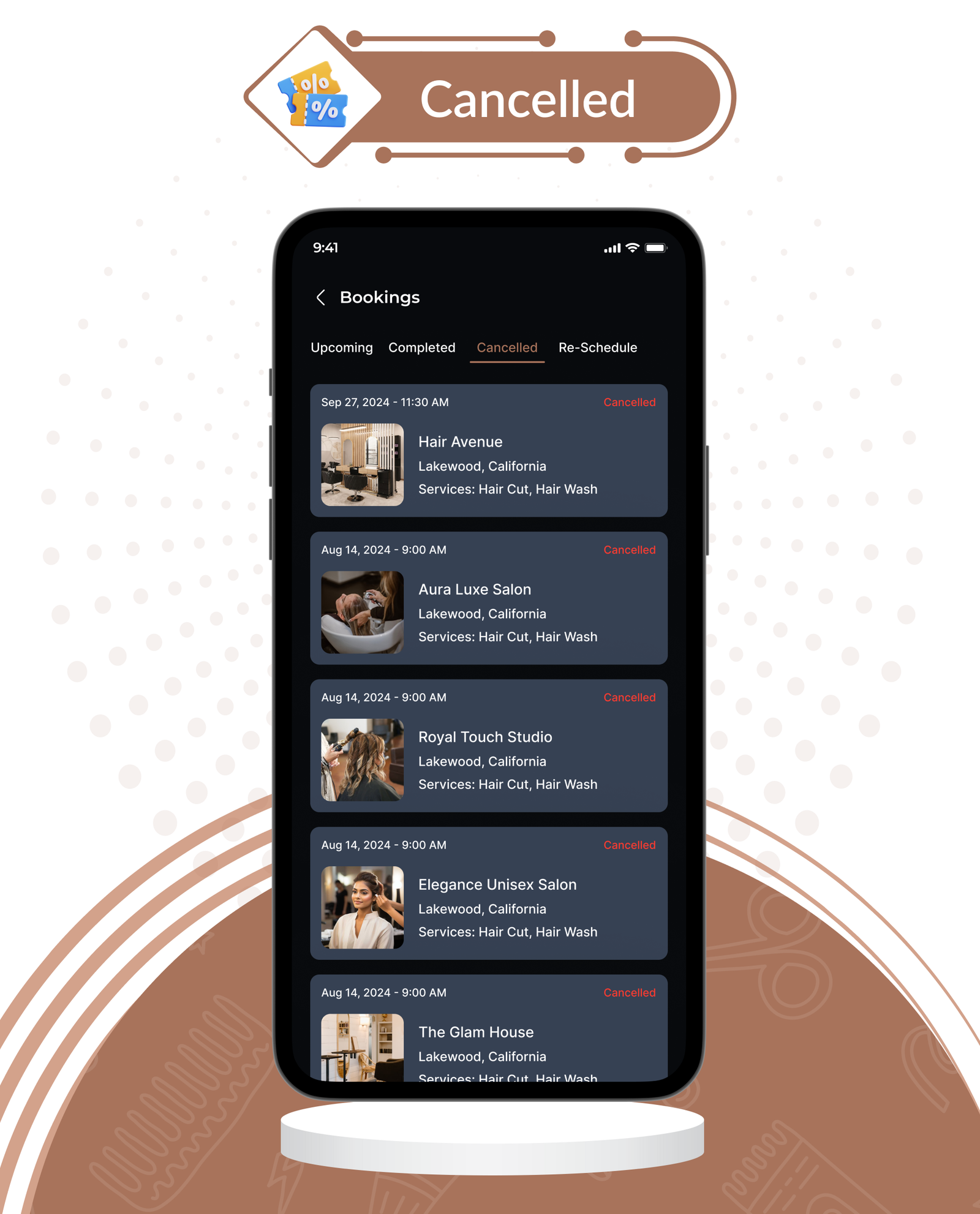 DTSalon - Salon Booking App for Android & iOS with Admin Panel (Hair, Beauty, Skin & Spa Services)