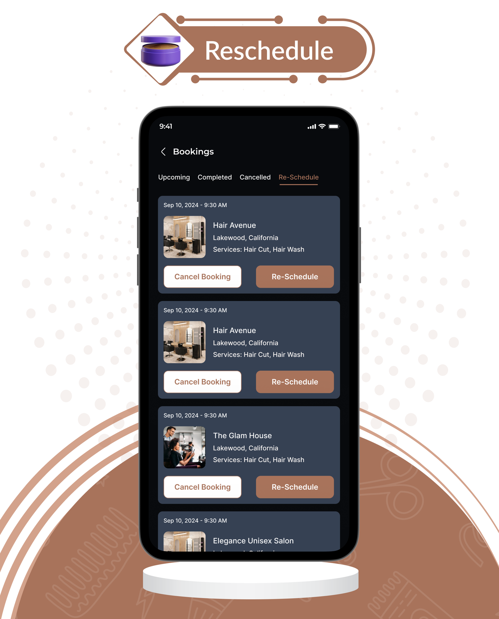 DTSalon - Salon Booking App for Android & iOS with Admin Panel (Hair, Beauty, Skin & Spa Services)