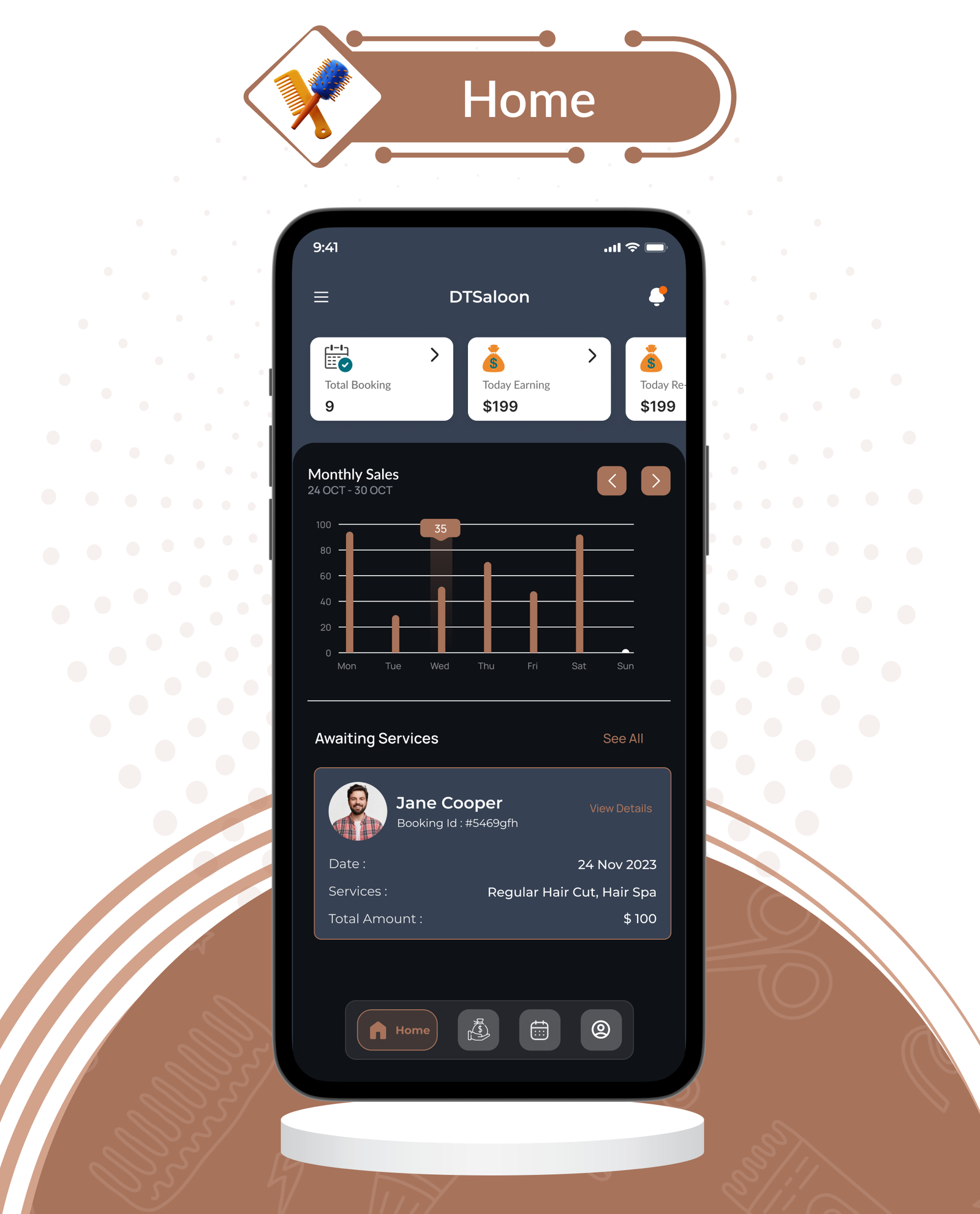 DTSalon - Salon Booking App for Android & iOS with Admin Panel (Hair, Beauty, Skin & Spa Services)