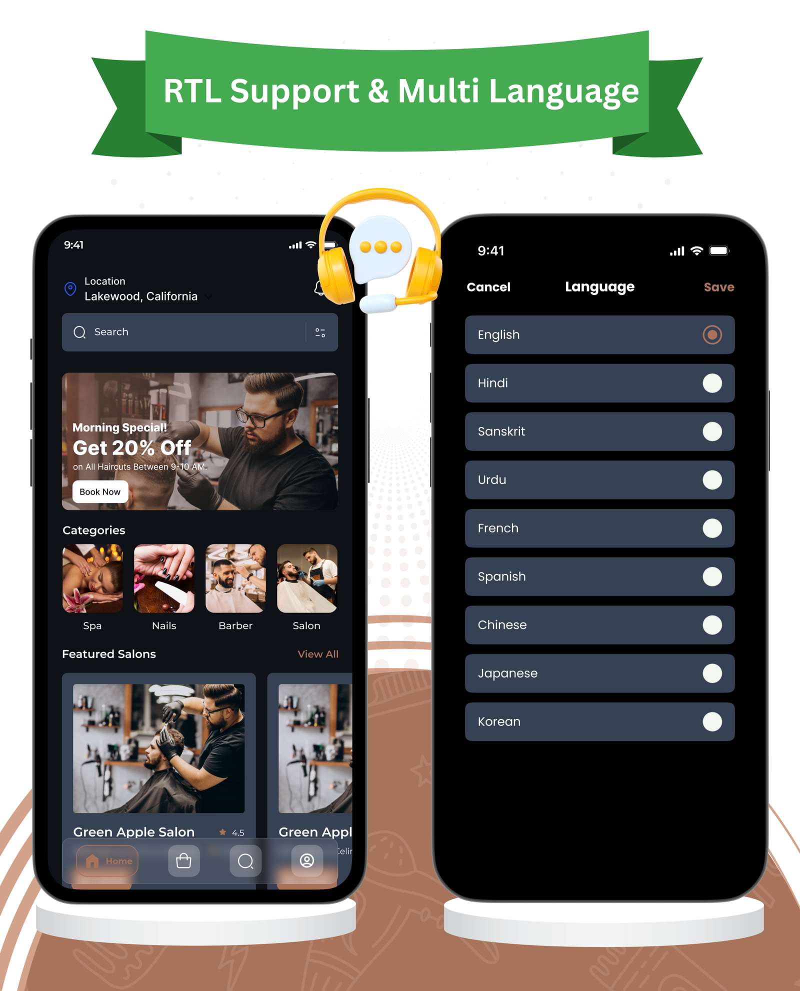 DTSalon - Salon Booking App for Android & iOS with Admin Panel (Hair, Beauty, Skin & Spa Services)