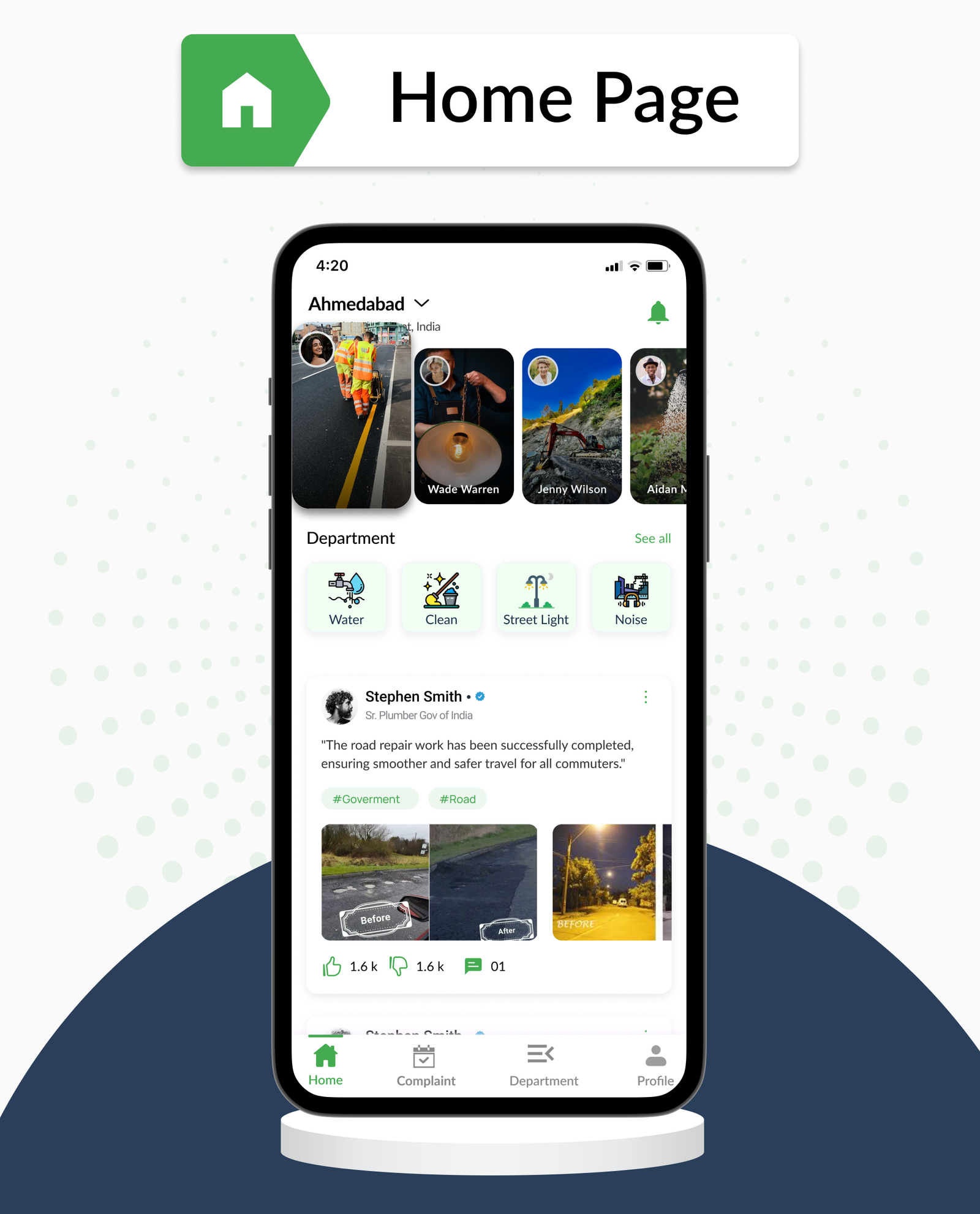 DTStreetVoice – Smart City Public Complaint & Ticketing Flutter App with Admin Panel (Android & iOS)