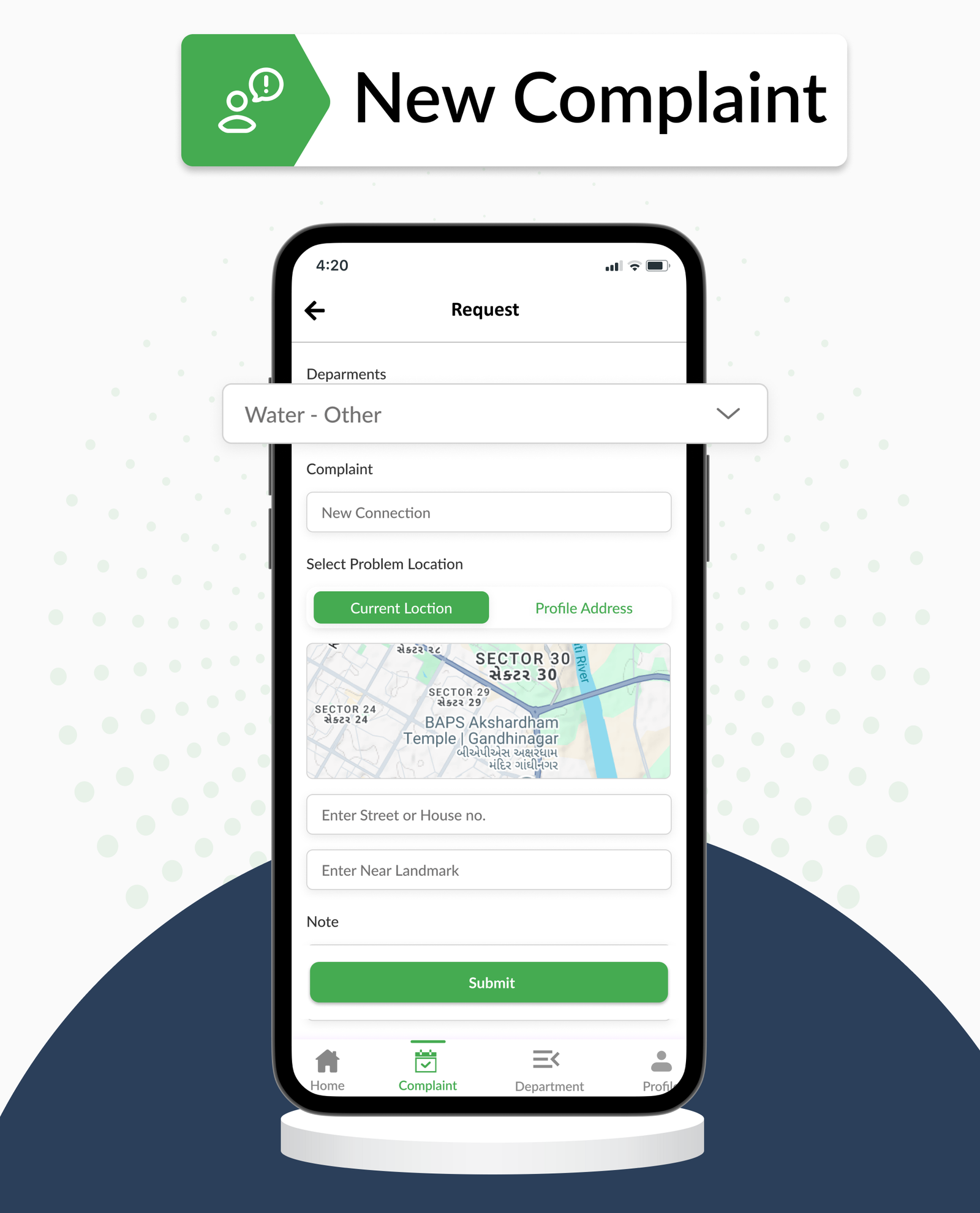 DTStreetVoice – Smart City Public Complaint & Ticketing Flutter App with Admin Panel (Android & iOS)