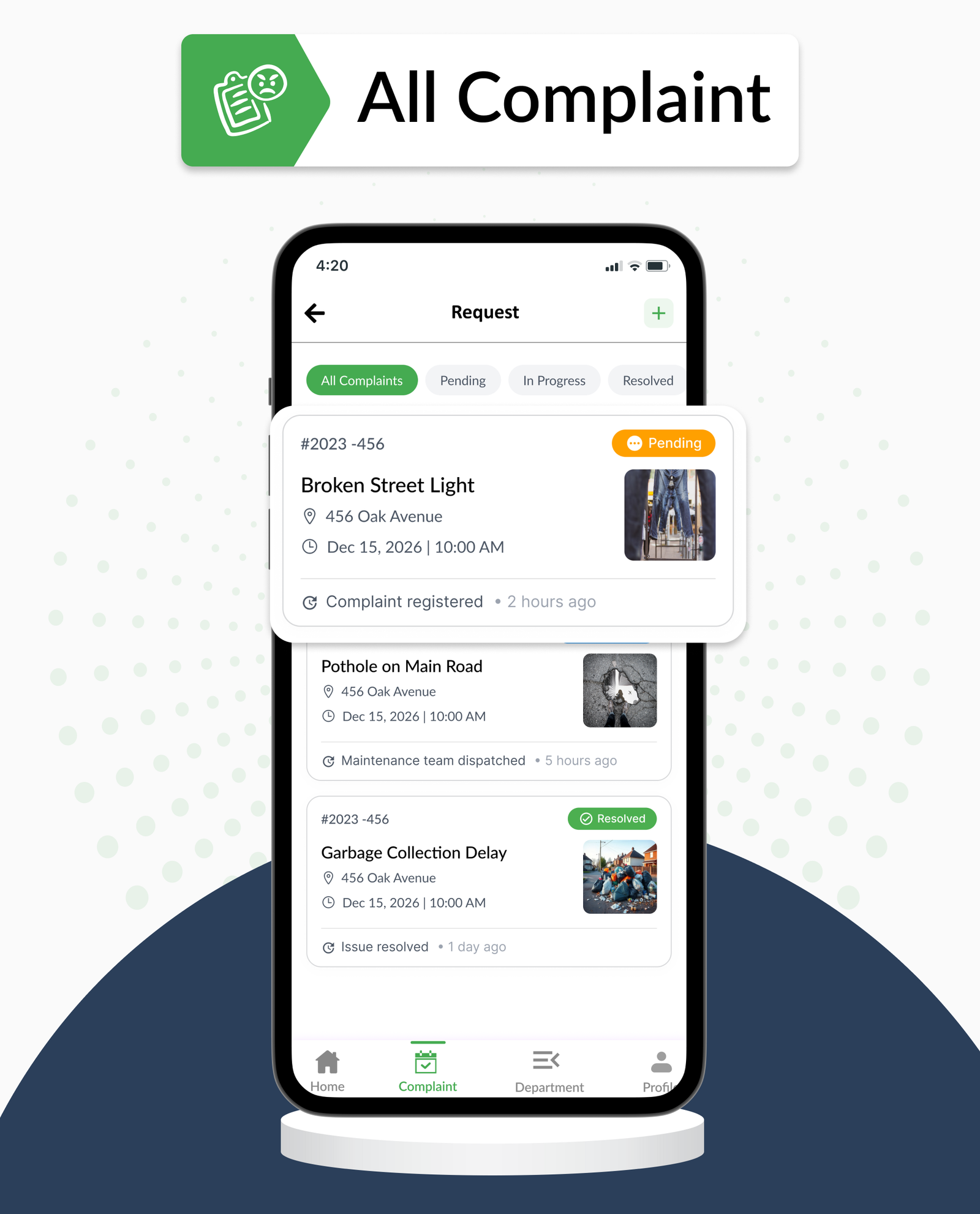 DTStreetVoice – Smart City Public Complaint & Ticketing Flutter App with Admin Panel (Android & iOS)