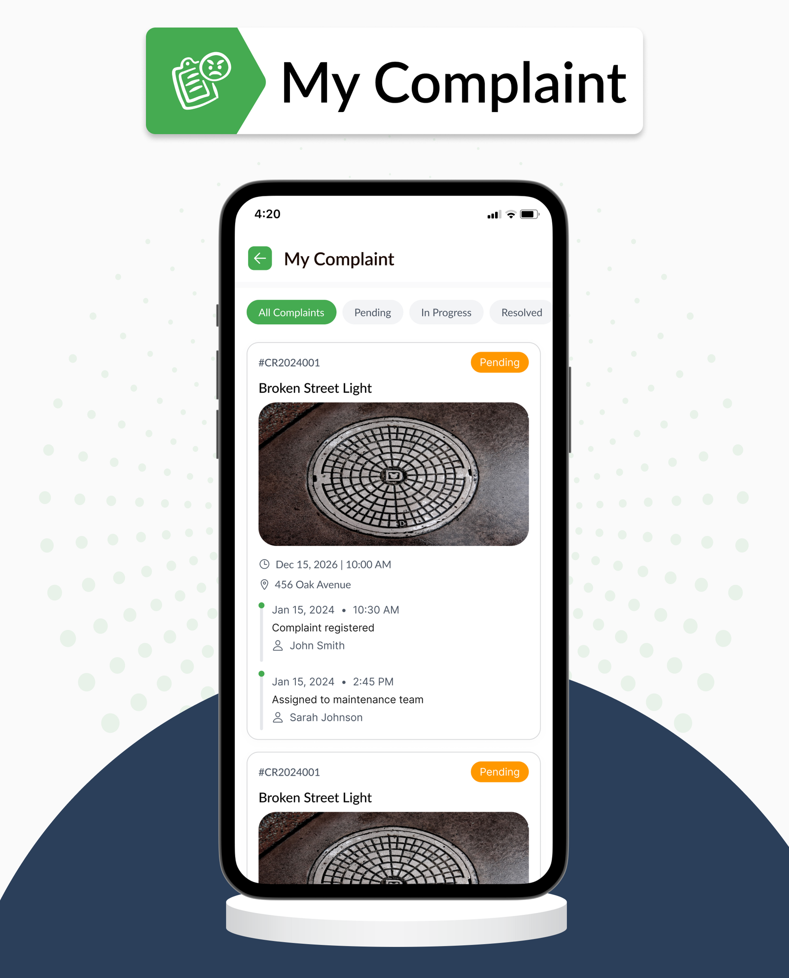 DTStreetVoice – Smart City Public Complaint & Ticketing Flutter App with Admin Panel (Android & iOS)