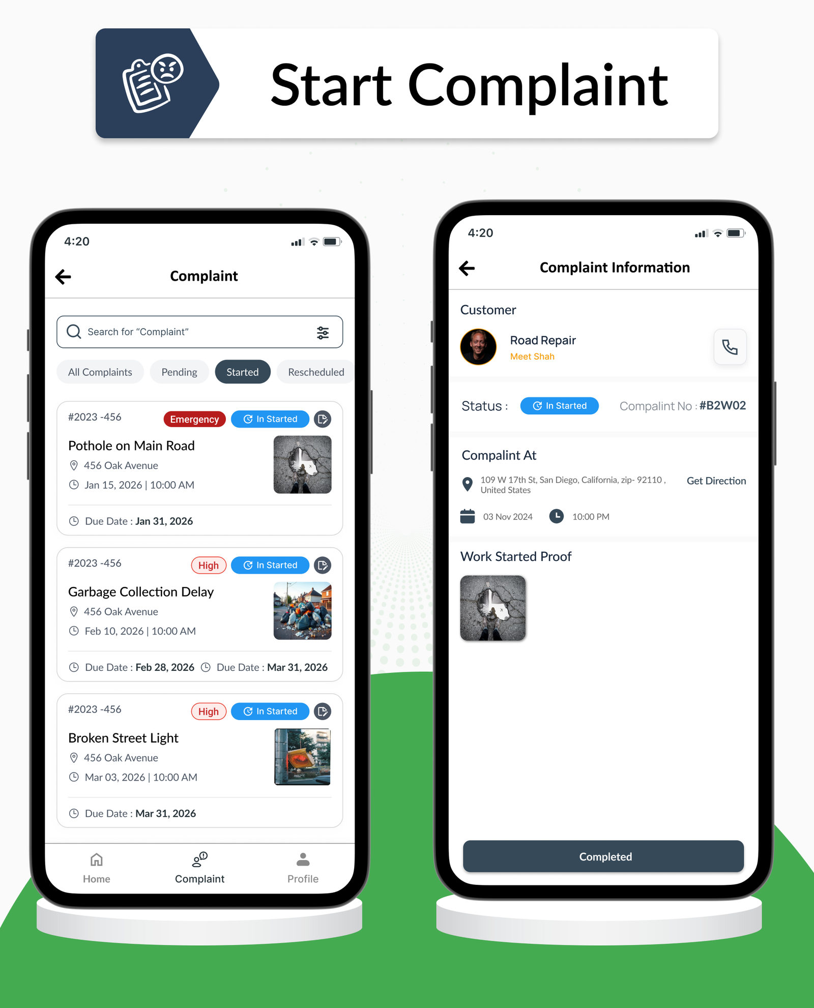 DTStreetVoice – Smart City Public Complaint & Ticketing Flutter App with Admin Panel (Android & iOS)