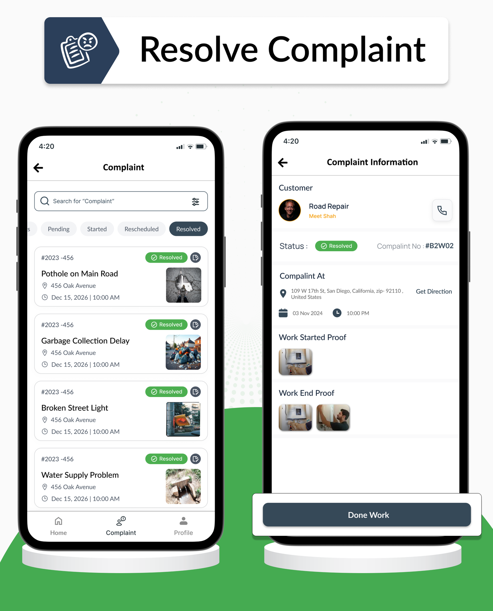 DTStreetVoice – Smart City Public Complaint & Ticketing Flutter App with Admin Panel (Android & iOS)