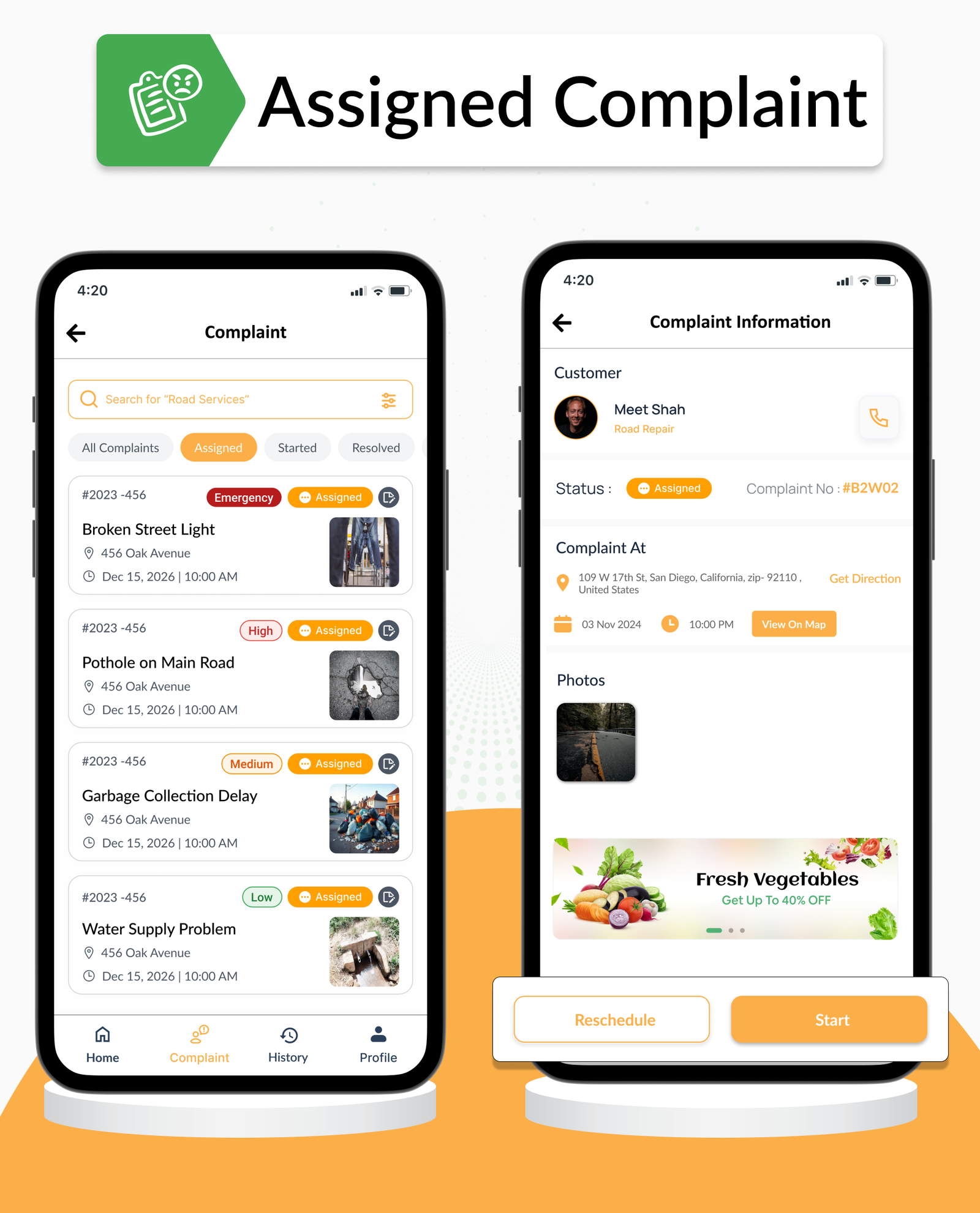 DTStreetVoice – Smart City Public Complaint & Ticketing Flutter App with Admin Panel (Android & iOS)