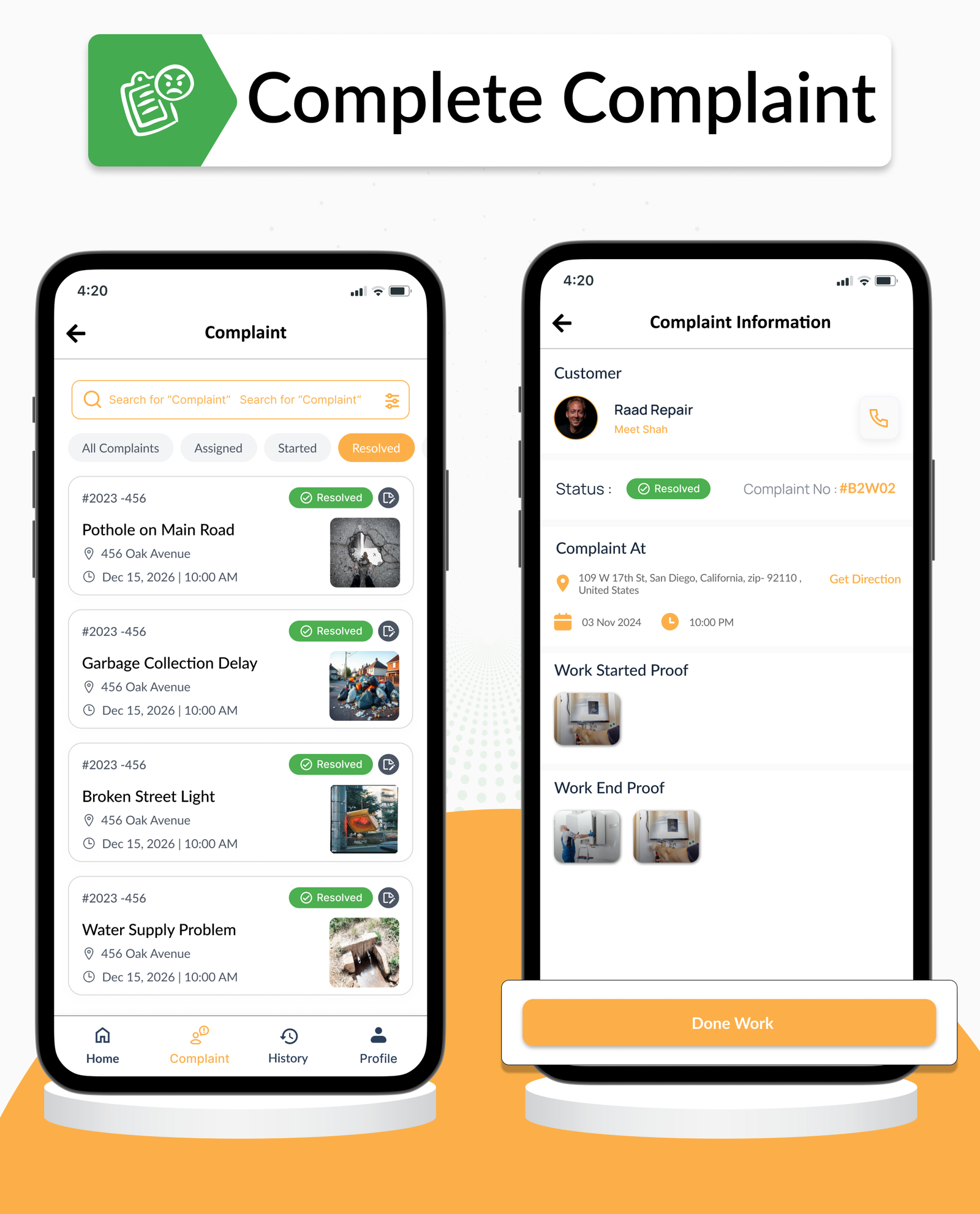 DTStreetVoice – Smart City Public Complaint & Ticketing Flutter App with Admin Panel (Android & iOS)