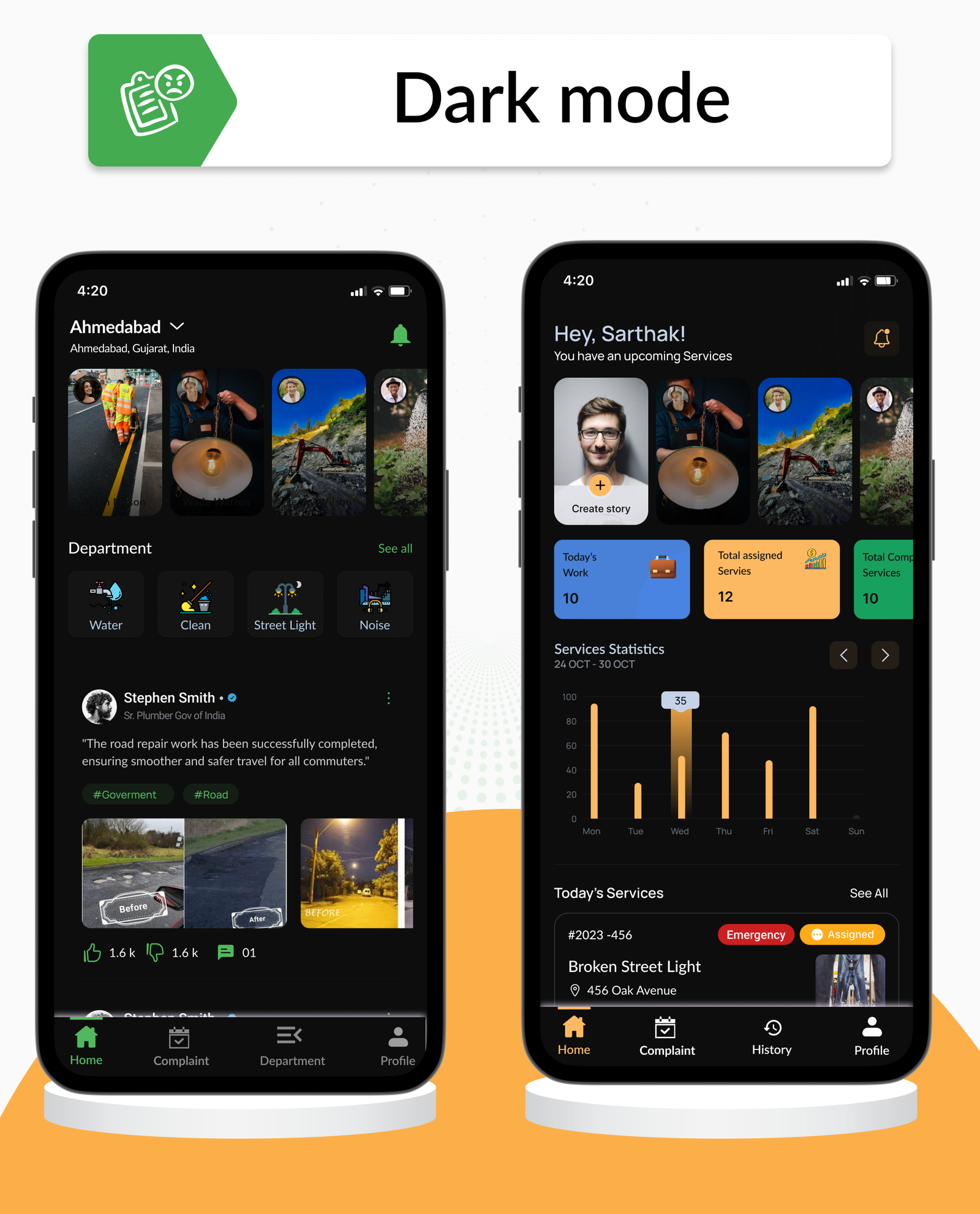 DTStreetVoice – Smart City Public Complaint & Ticketing Flutter App with Admin Panel (Android & iOS)