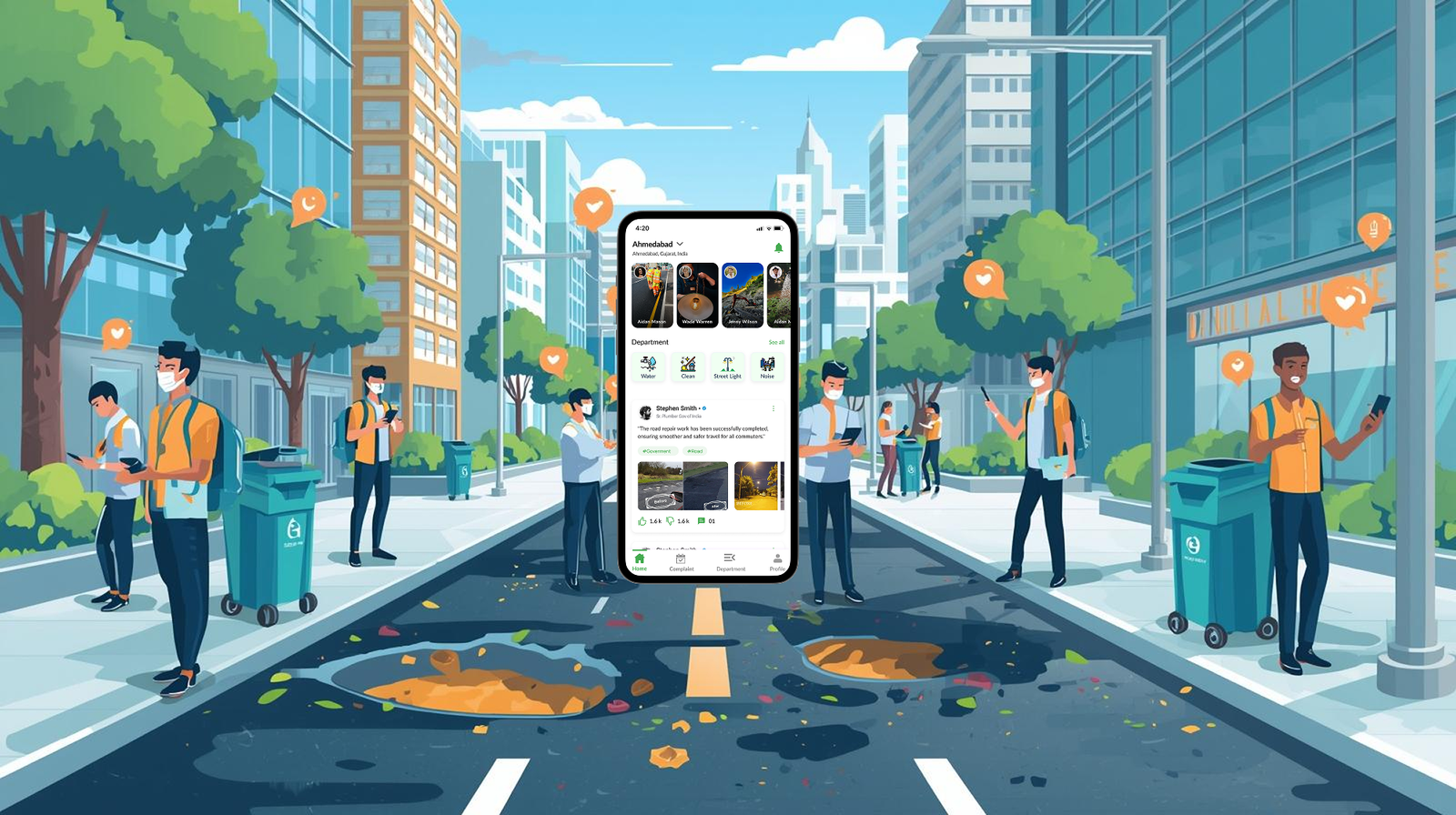 DTStreetVoice – Smart City Public Complaint & Ticketing Flutter App with Admin Panel (Android & iOS)