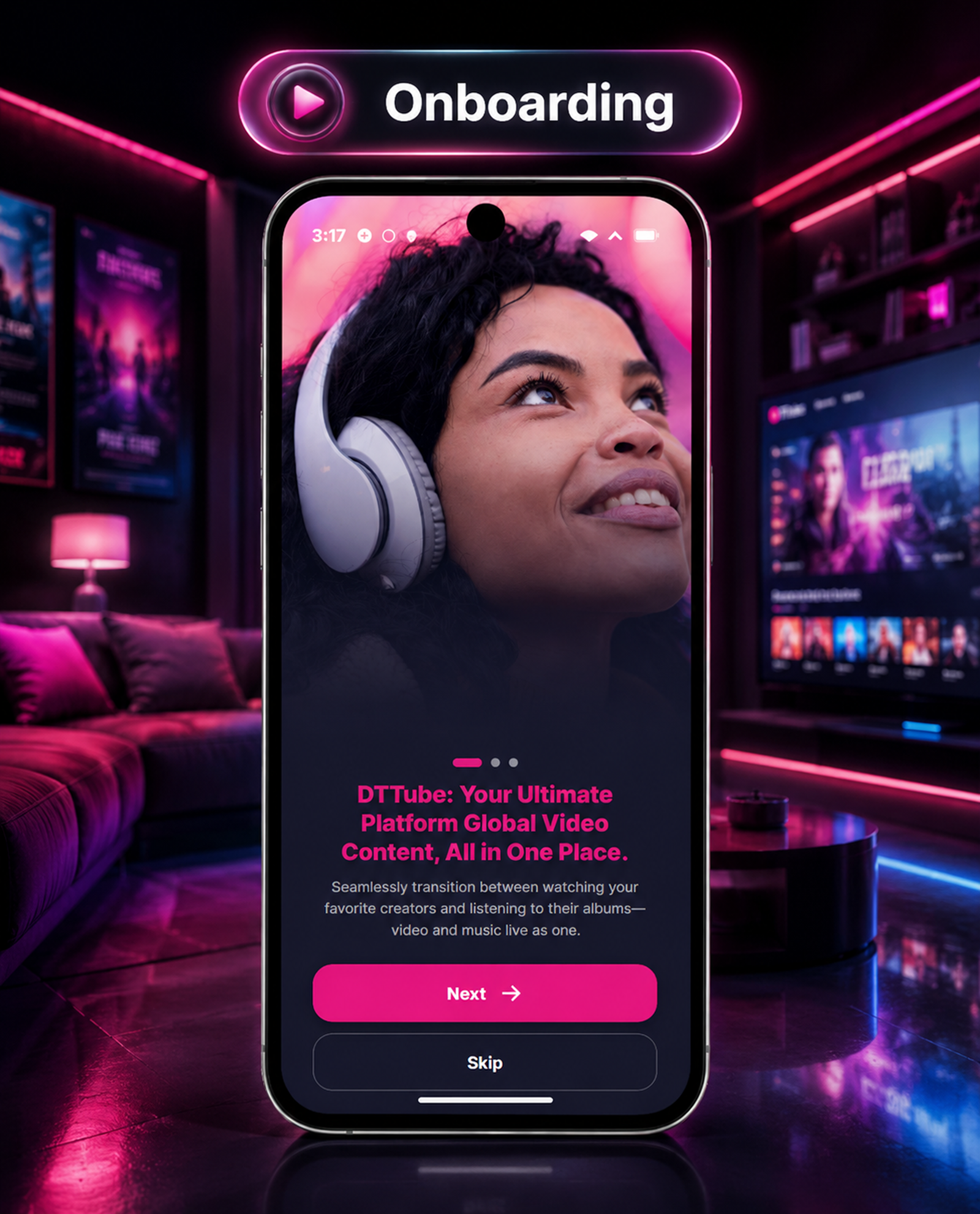 DTTube – Video, Reels, Music, Podcast & Live Streaming Flutter App + NextJS Website + Laravel Admin
