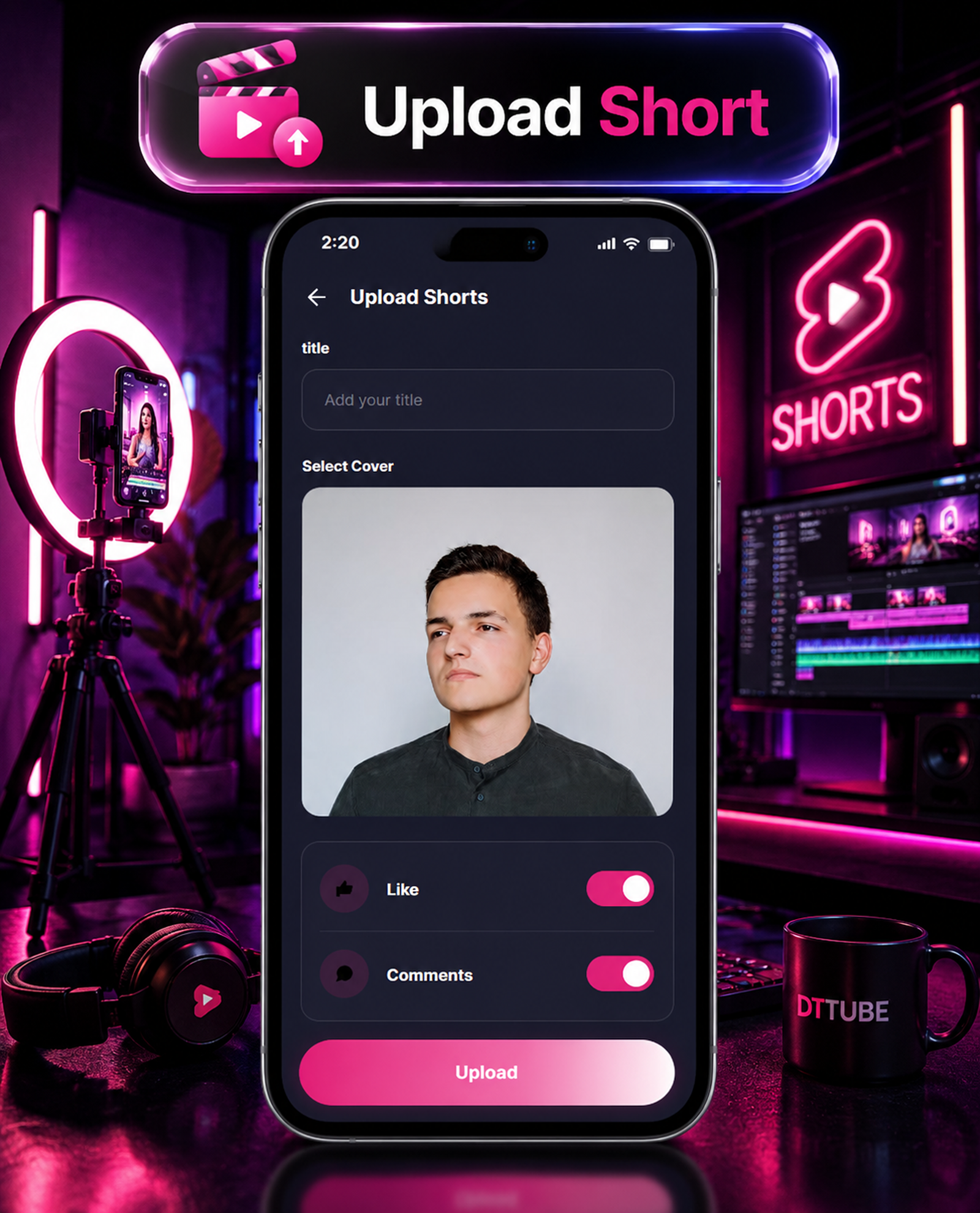 DTTube – Video, Reels, Music, Podcast & Live Streaming Flutter App + NextJS Website + Laravel Admin