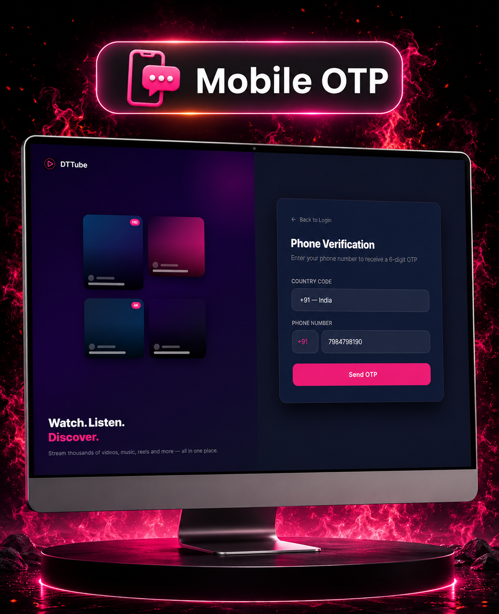 DTTube – Video, Reels, Music, Podcast & Live Streaming Flutter App + NextJS Website + Laravel Admin