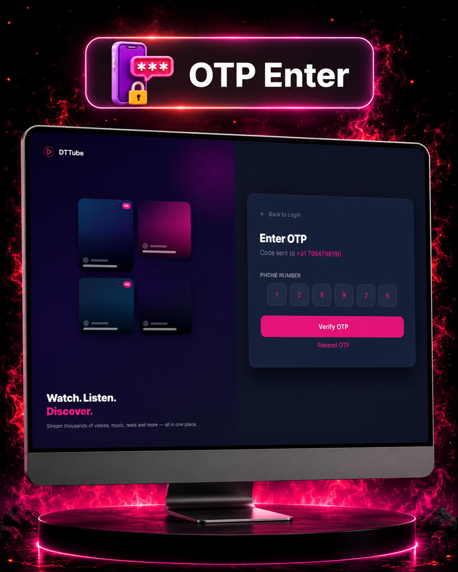 DTTube – Video, Reels, Music, Podcast & Live Streaming Flutter App + NextJS Website + Laravel Admin