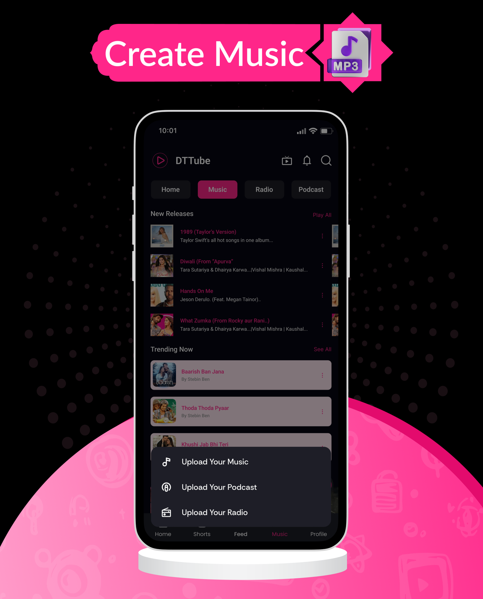 DTTube - Flutter YouTube Clone Video, Reels, Music, Podcast, Live Streaming App (Android, iOS, Web) - 24