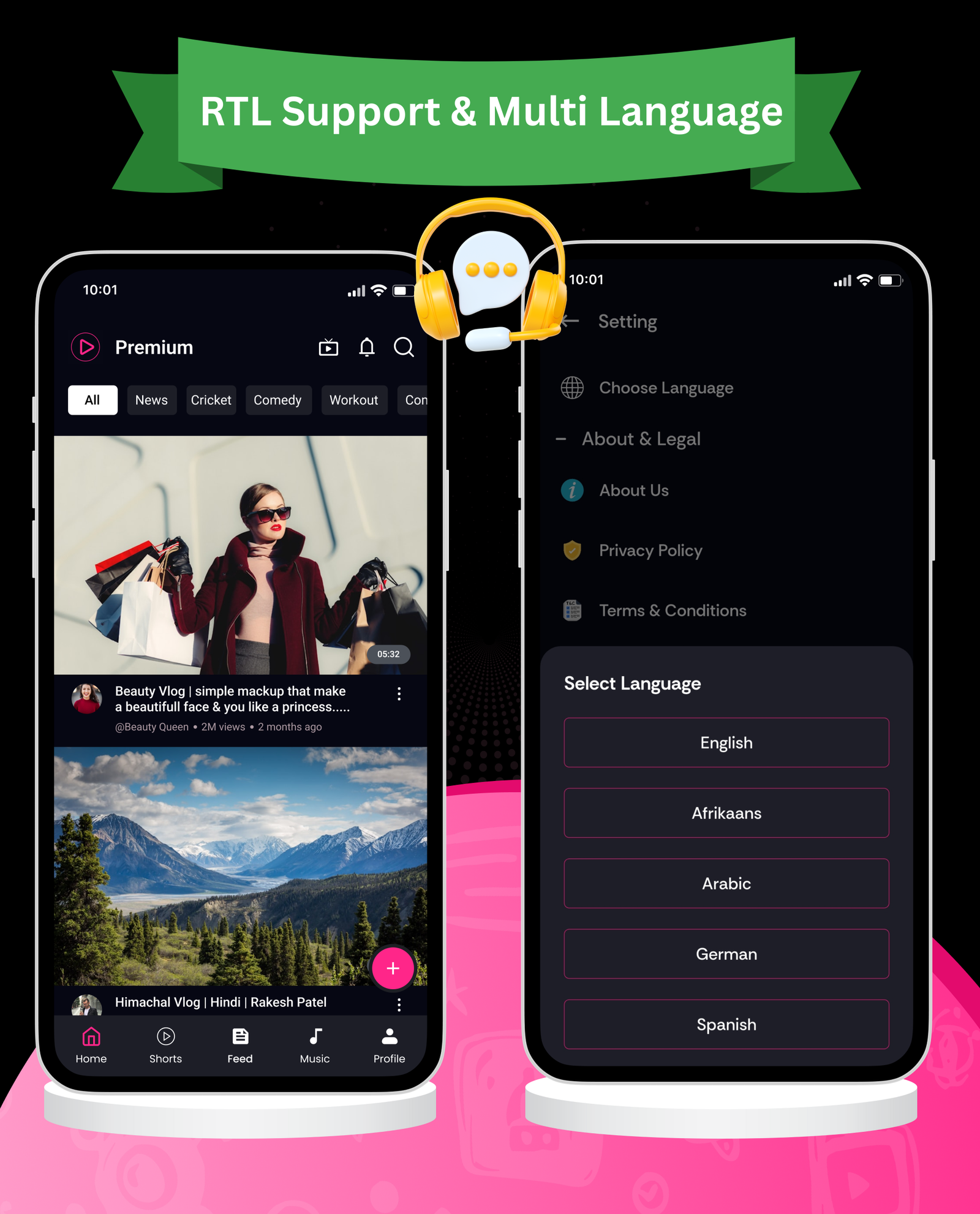 DTTube - Flutter YouTube Clone Video, Reels, Music, Podcast, Live Streaming App (Android, iOS, Web) - 35