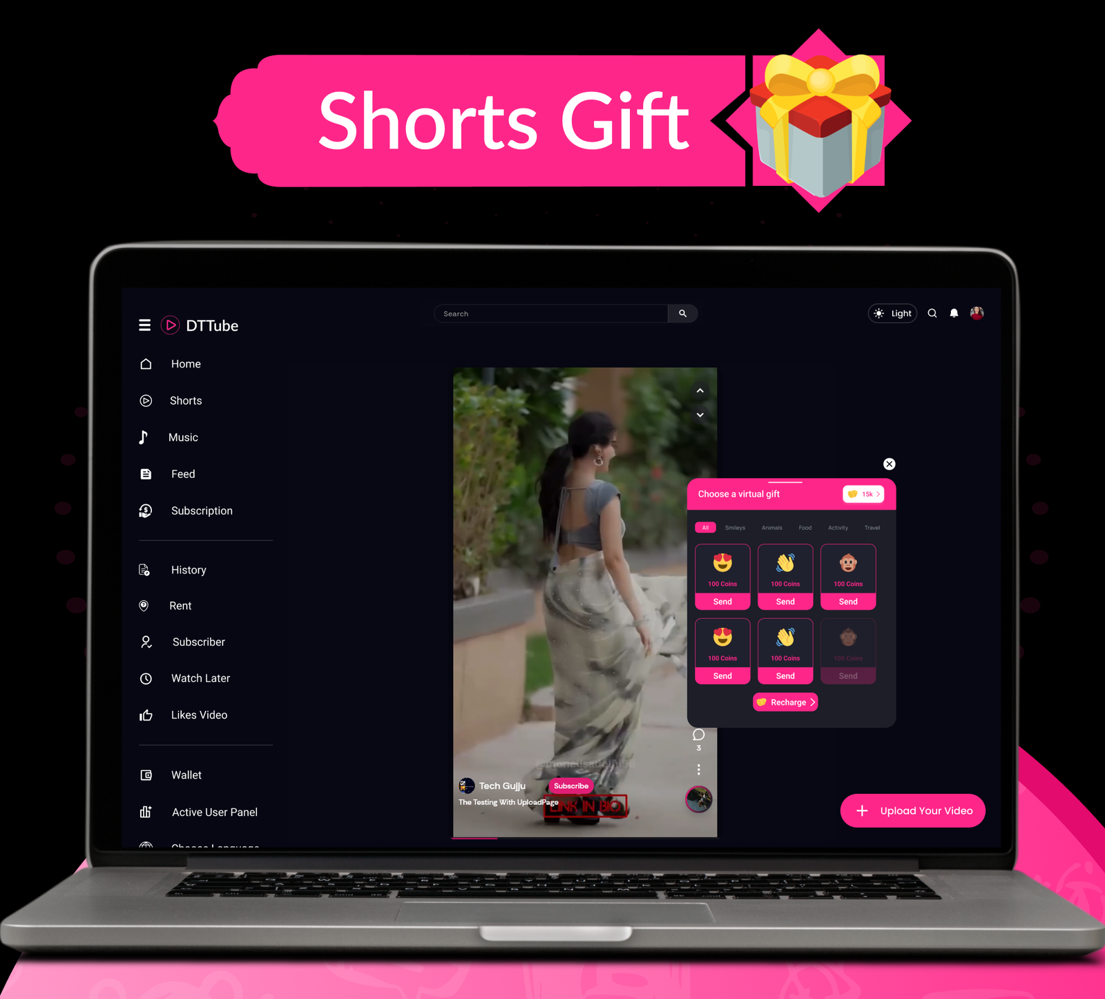 DTTube - Flutter YouTube Clone Video, Reels, Music, Podcast, Live Streaming App (Android, iOS, Web) - 41