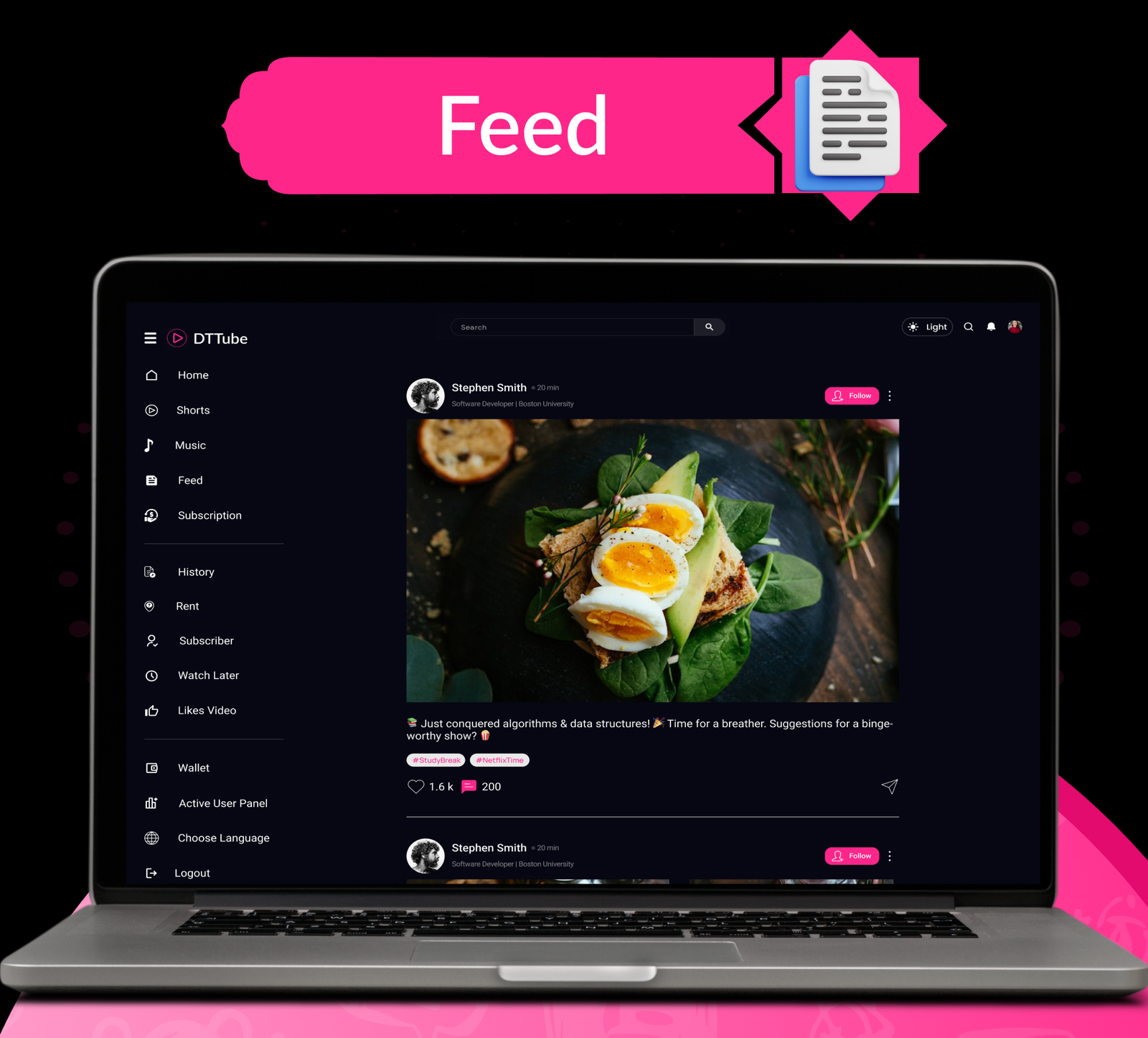 DTTube - Flutter YouTube Clone Video, Reels, Music, Podcast, Live Streaming App (Android, iOS, Web) - 46