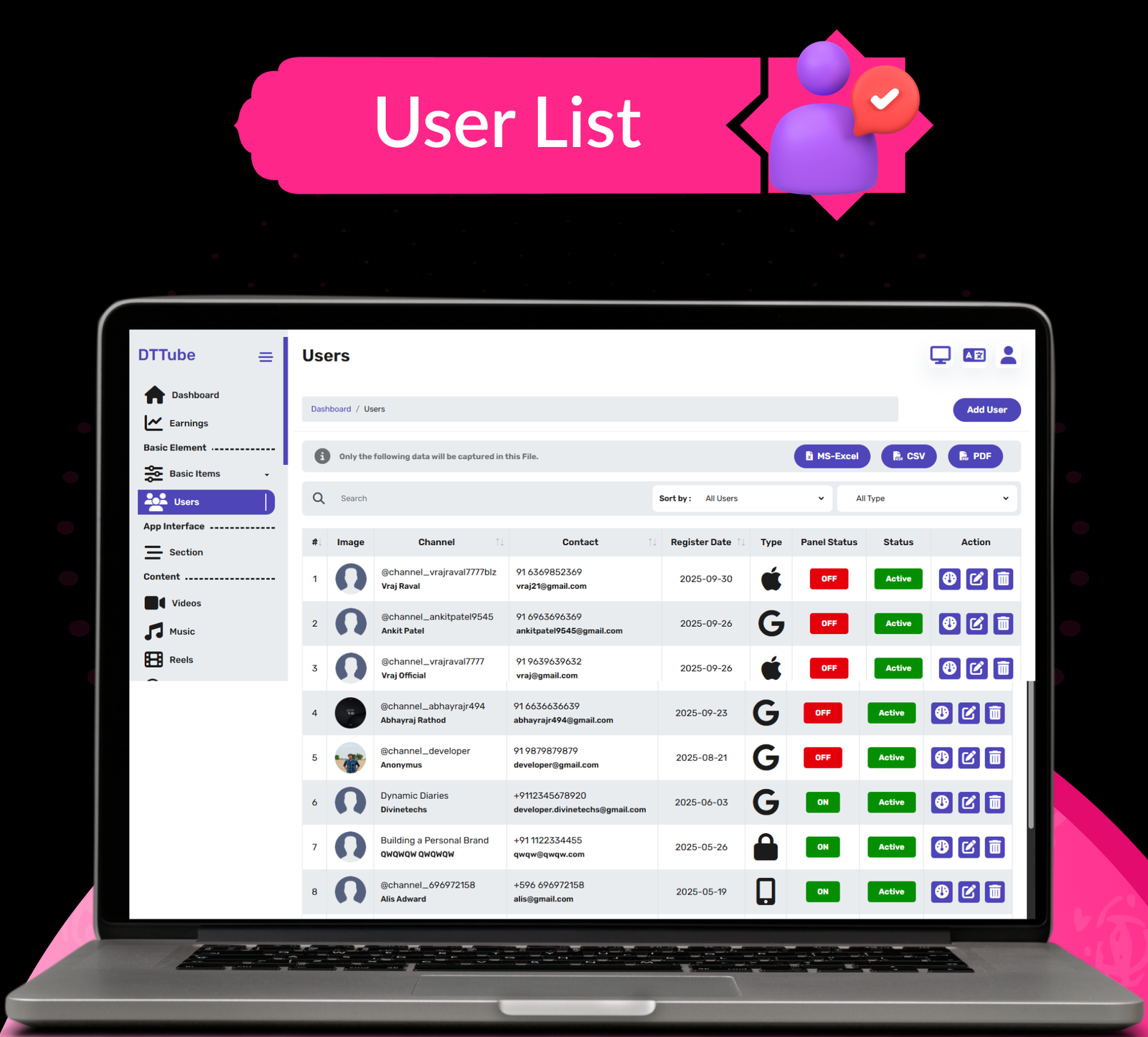 DTTube - Flutter YouTube Clone Video, Reels, Music, Podcast, Live Streaming App (Android, iOS, Web) - 53