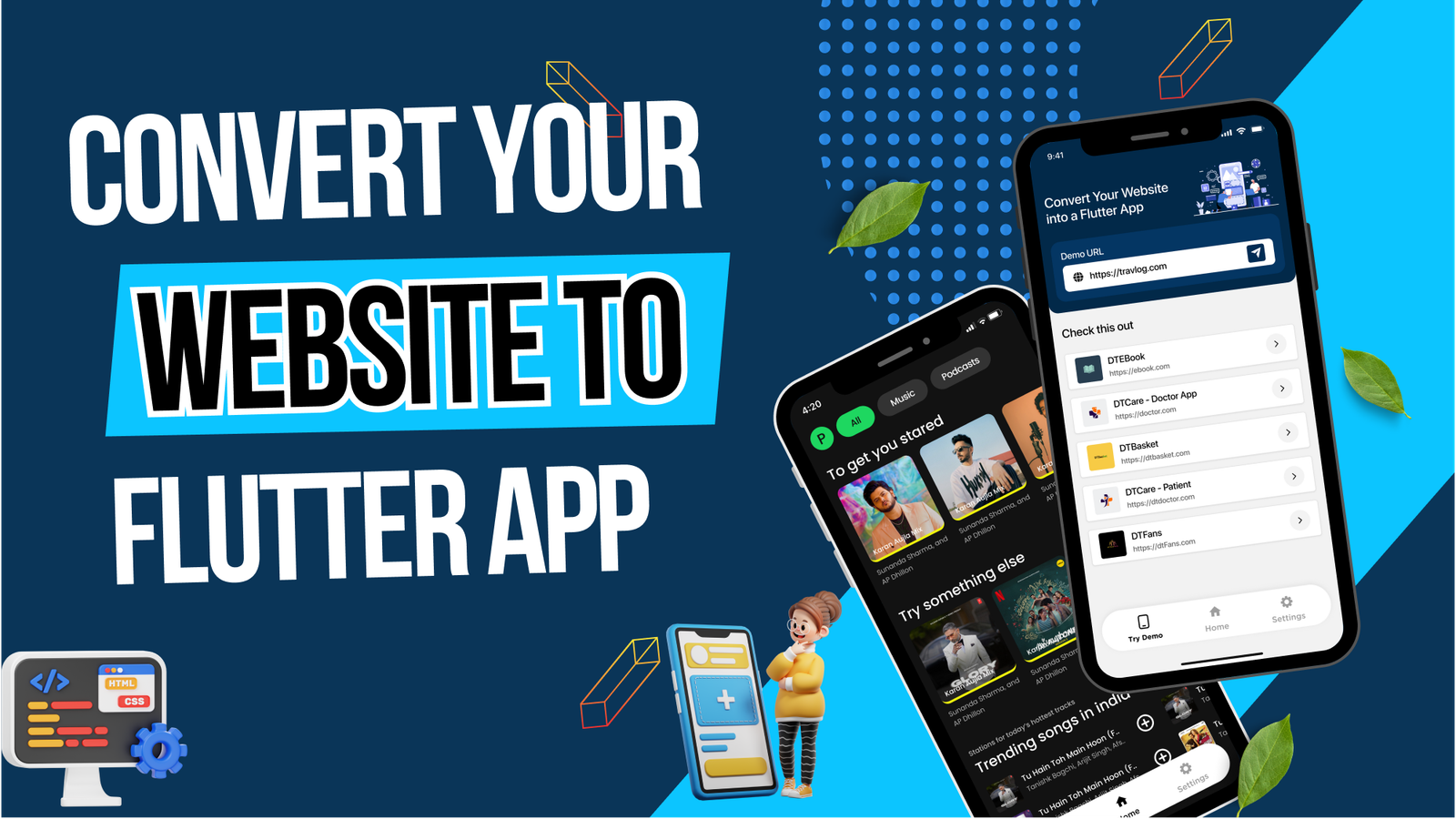 UniversalWeb - Convert Website to a Flutter App | Webview App | Web To App |Andorid | iOS