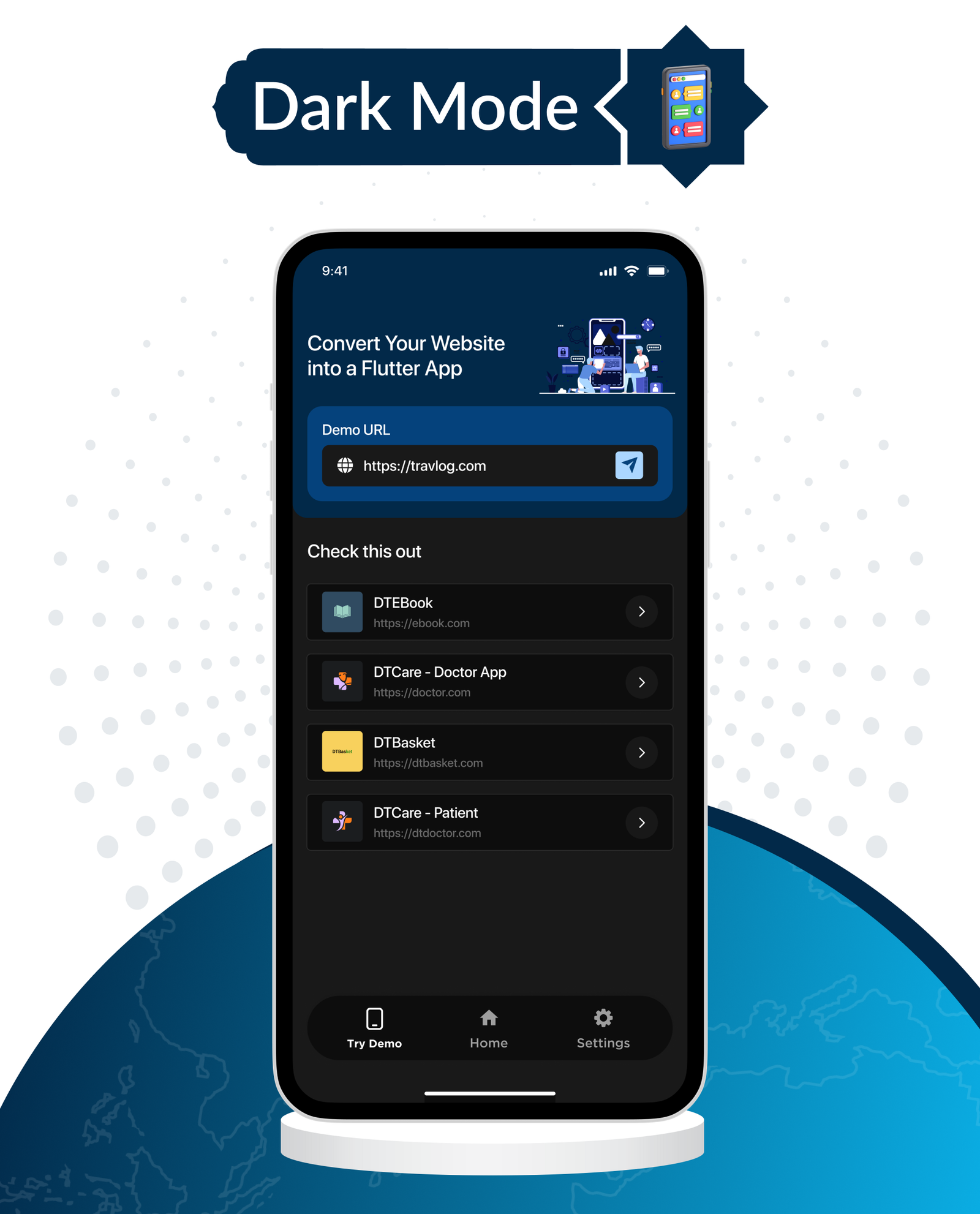 UniversalWeb - Convert Website to a Flutter App | Webview App | Web To App |Andorid | iOS