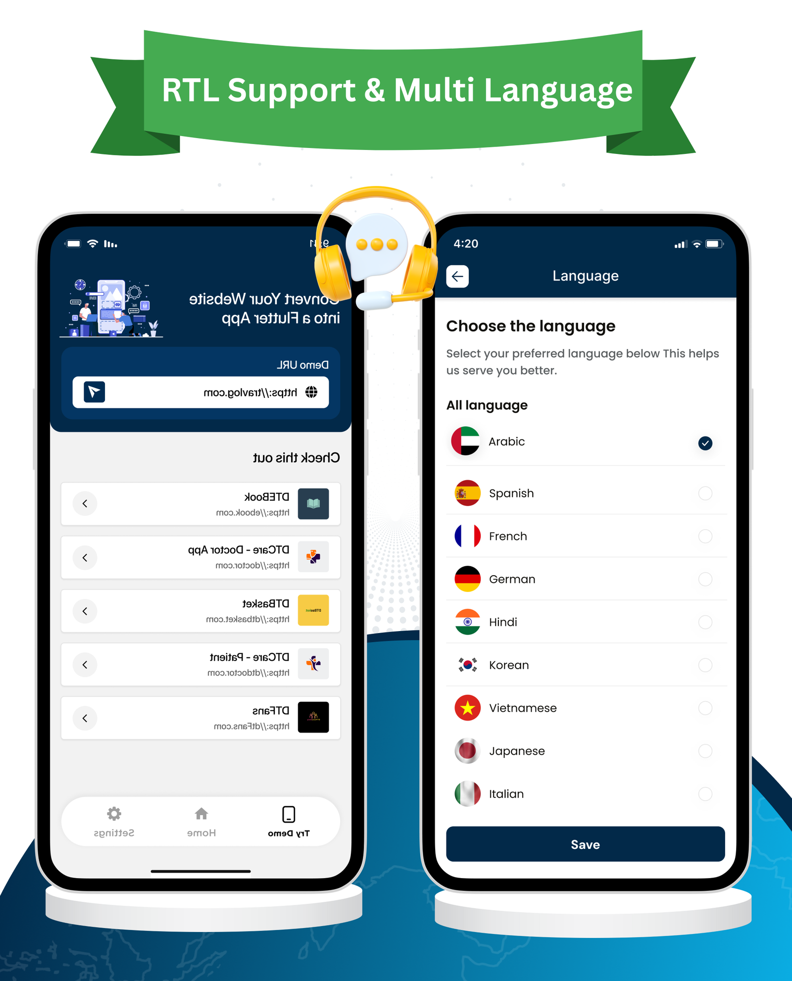 UniversalWeb - Convert Website to a Flutter App | Webview App | Web To App |Andorid | iOS